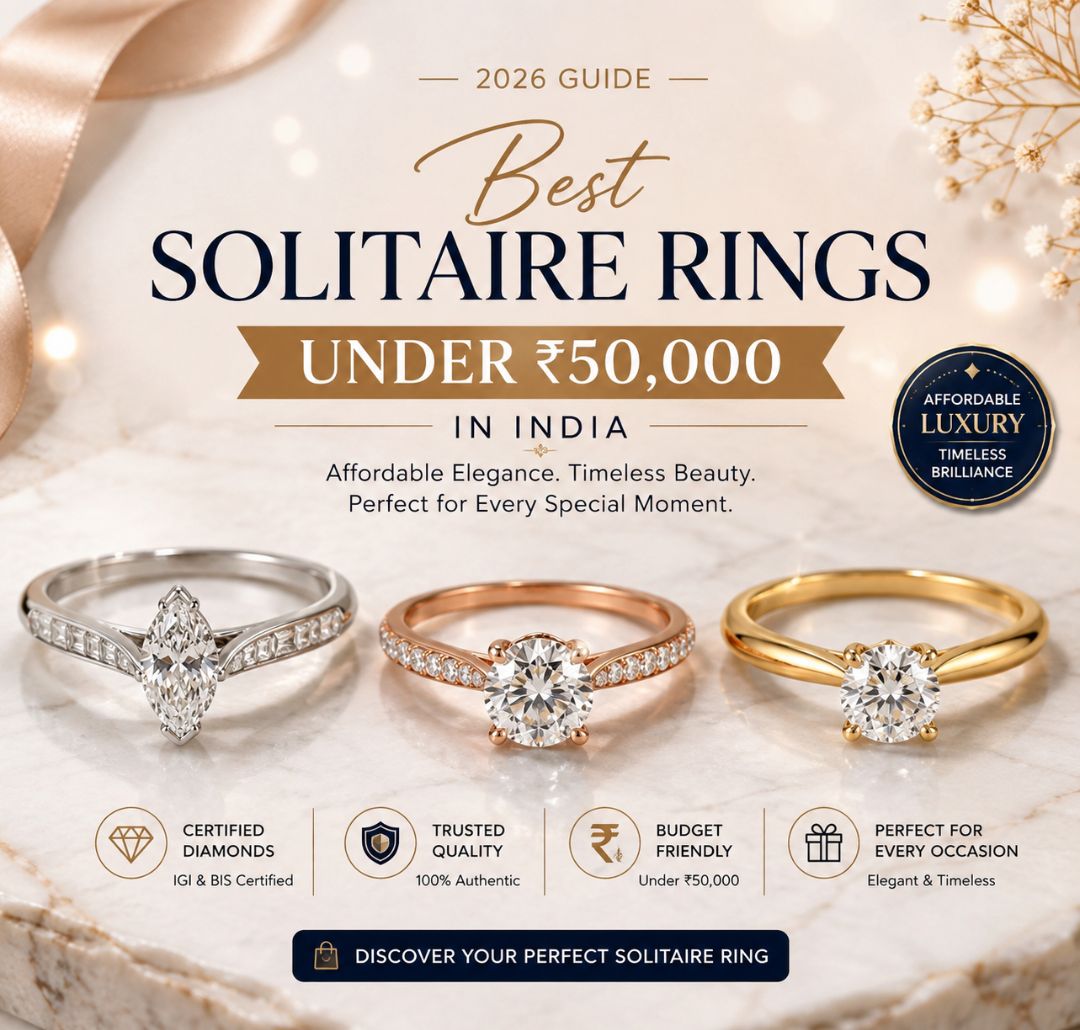 Best Solitaire Rings Under ₹50,000 in India