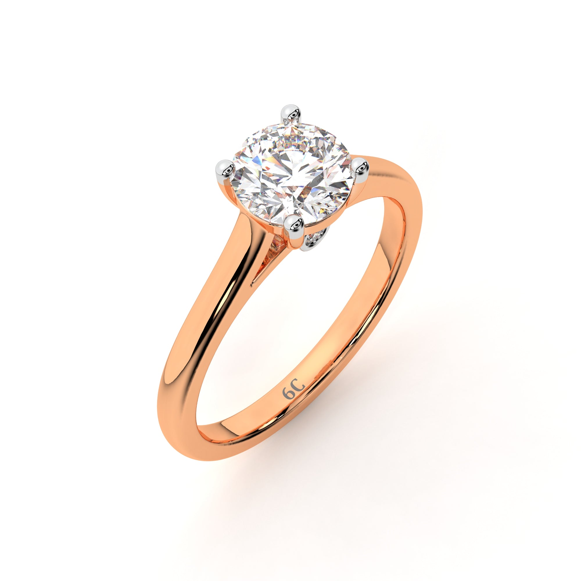 Classic Brilliant Solitaire Ring (Rose Gold)