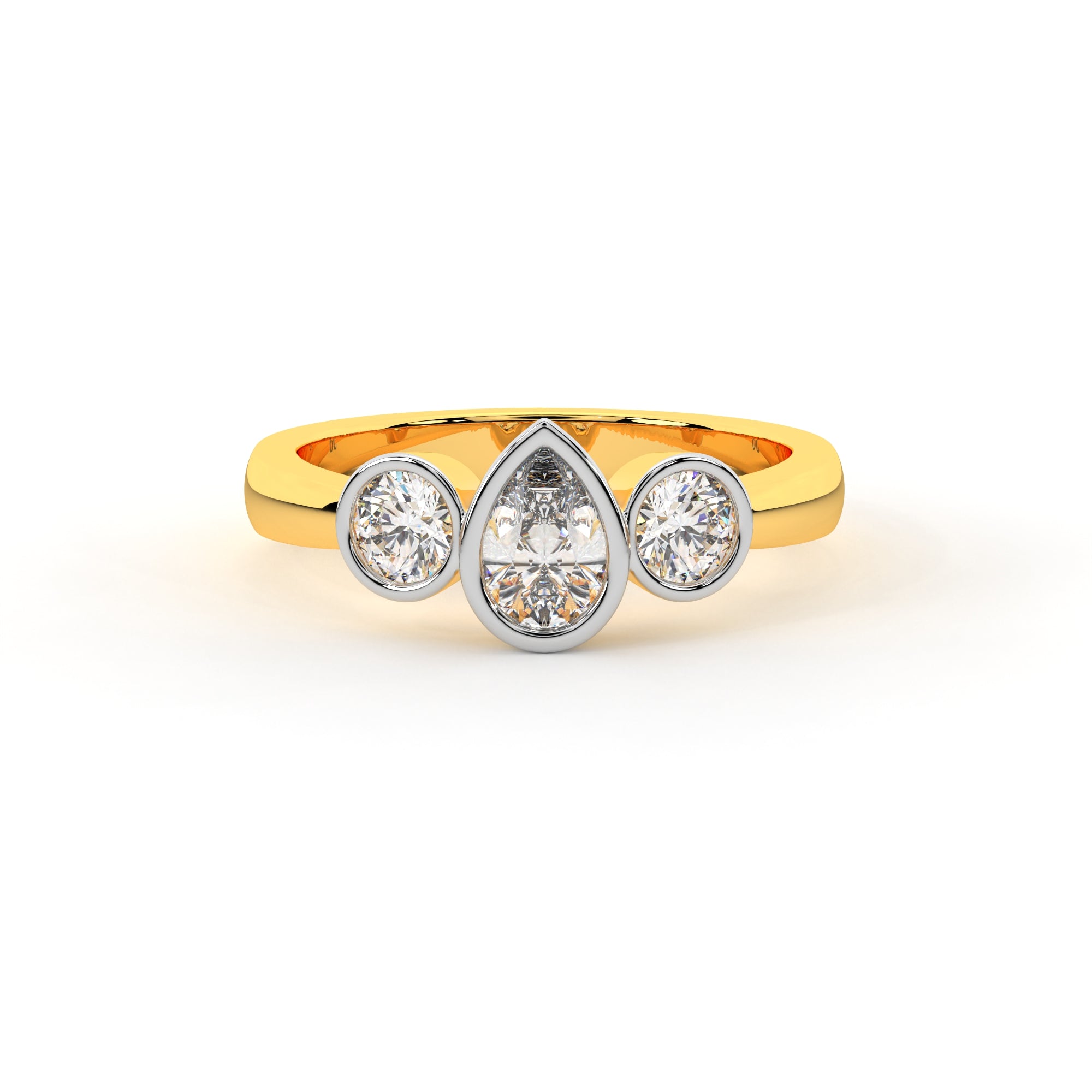 Pear Round Love Diamond Ring