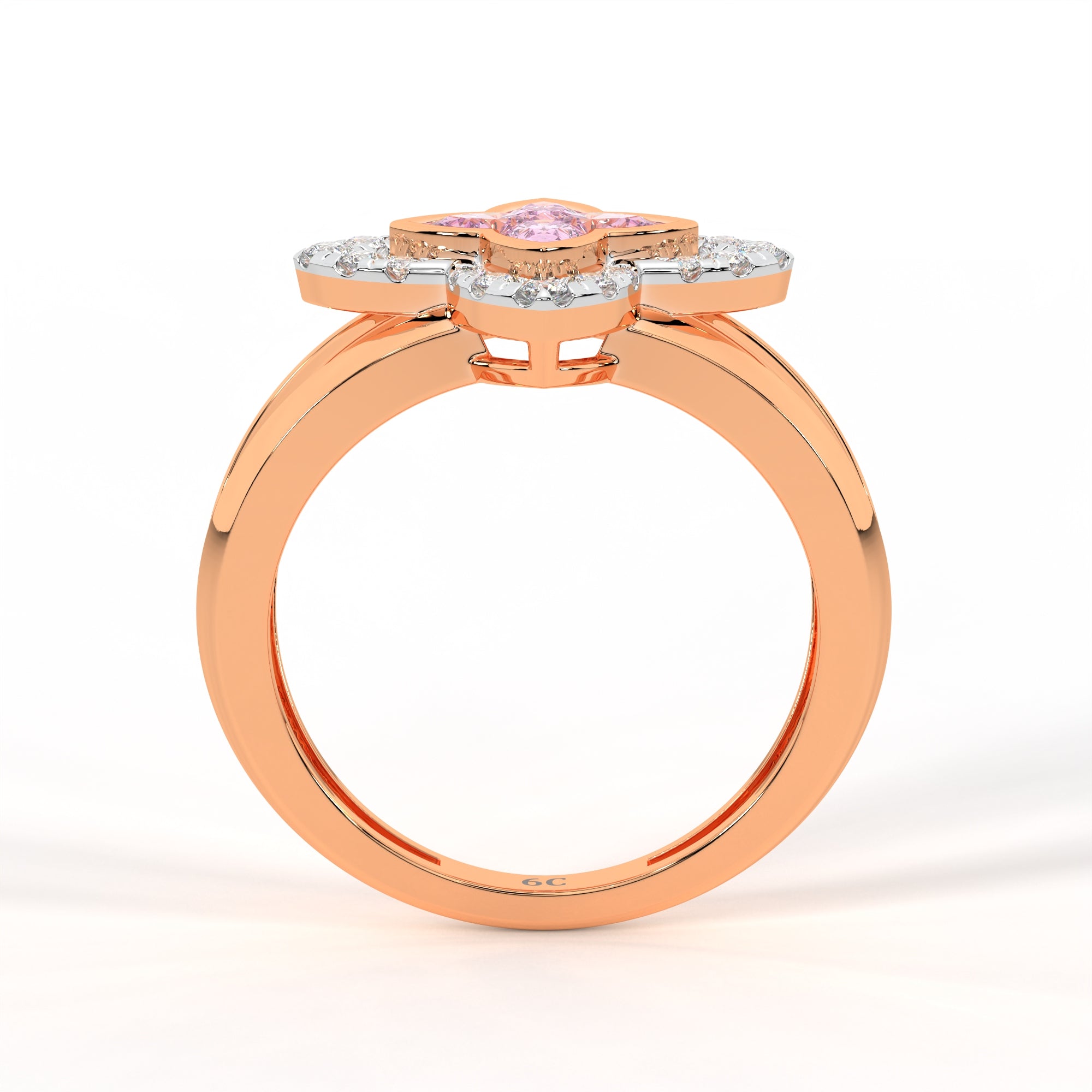 Four Point Star Diamond Ring