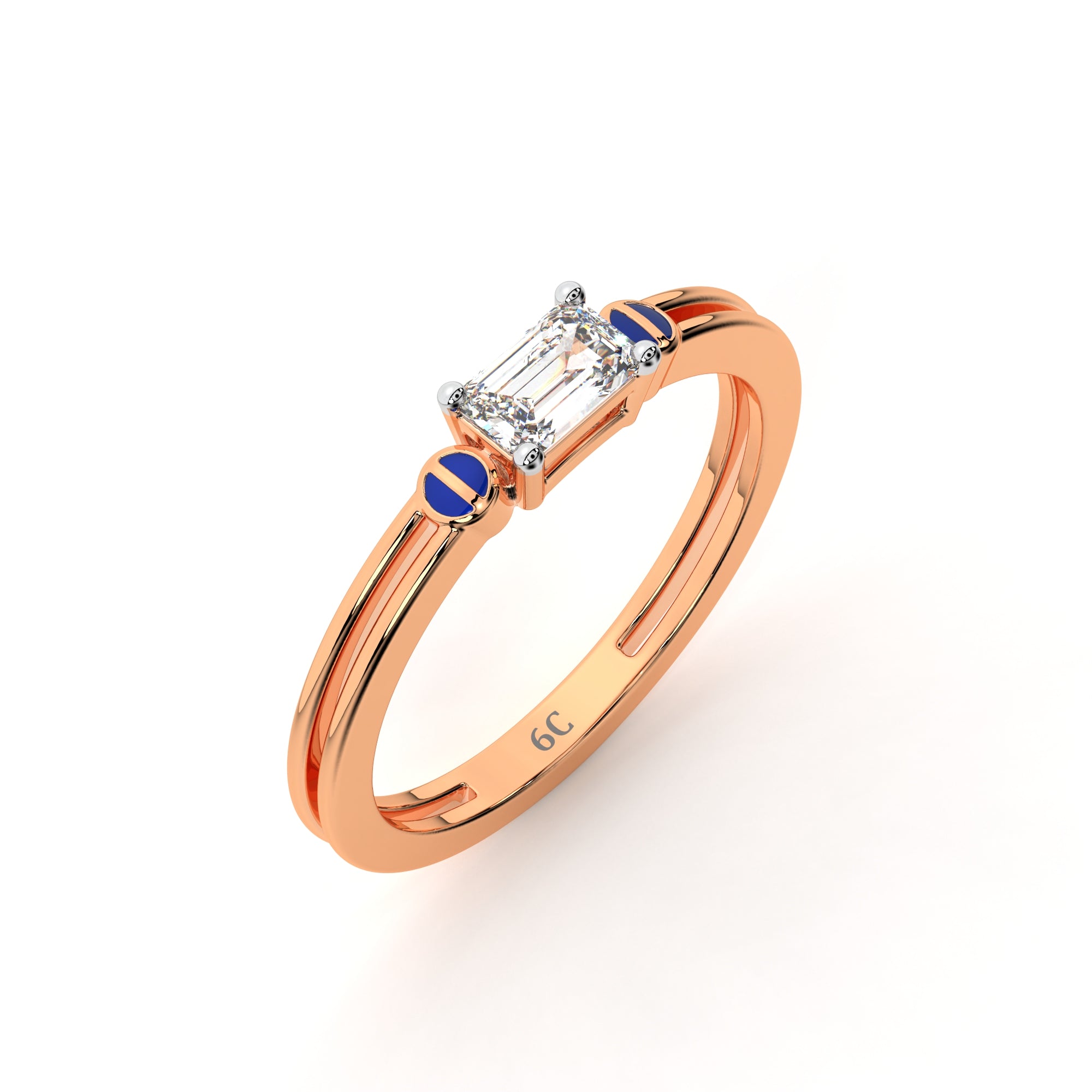 Goddess Glow Emerald Ring (Rose Gold)