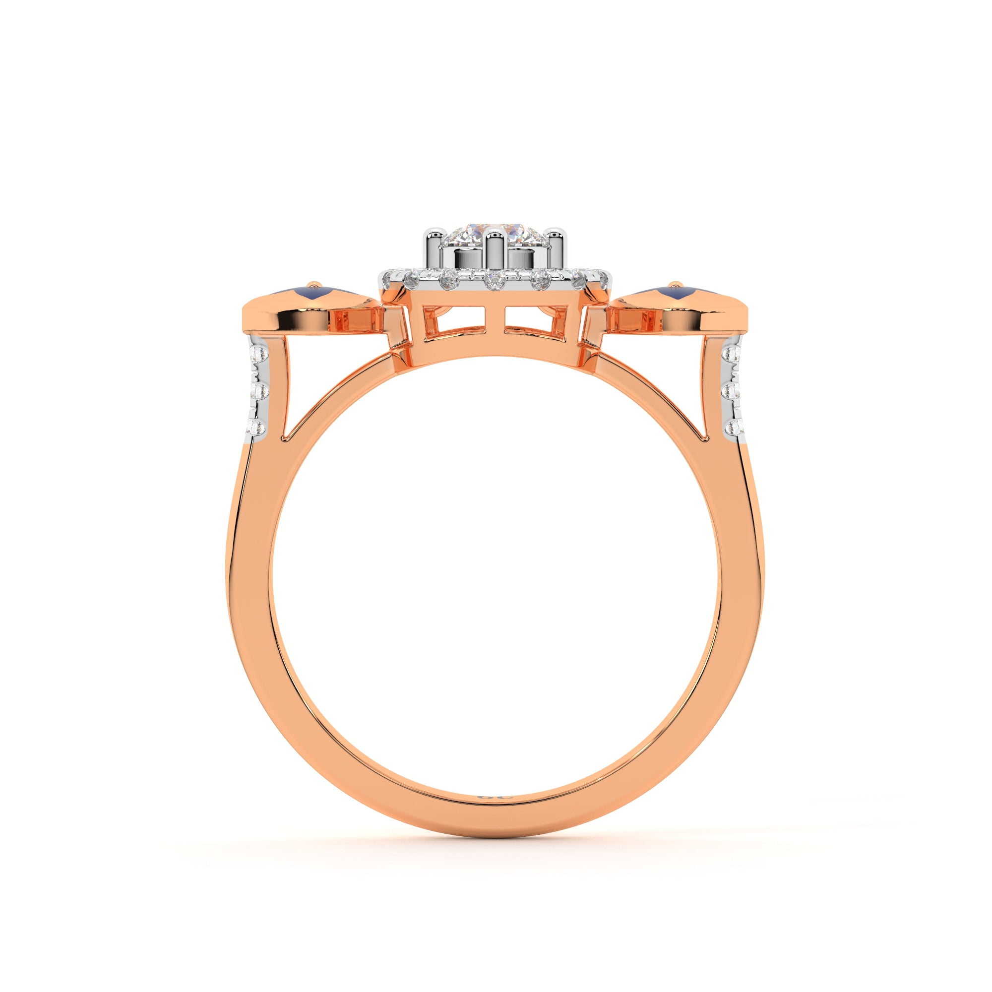 Graceful Elongated Diamond Ring