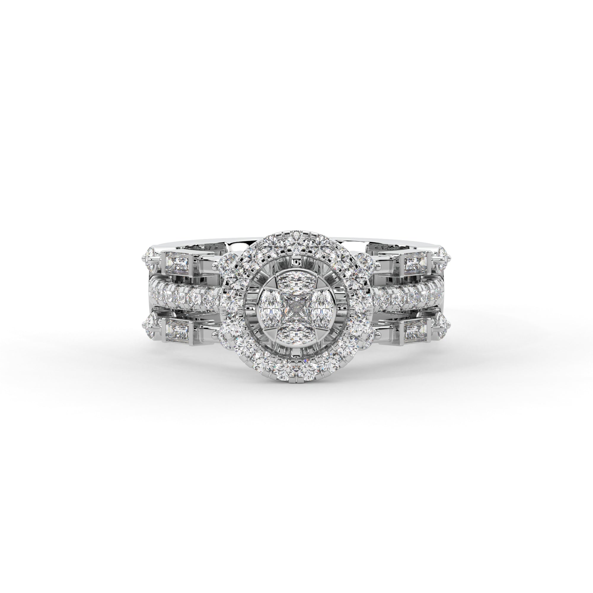 Enchanted Promise Halo Solitaire Ring