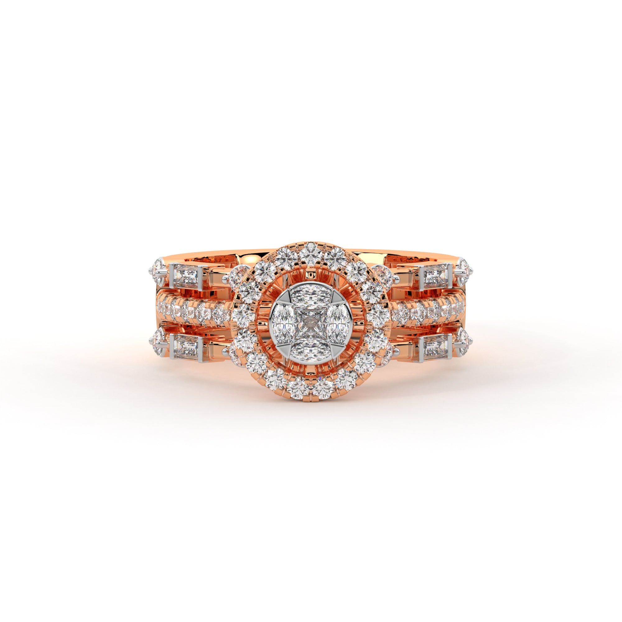 Enchanted Promise Halo Solitaire Ring