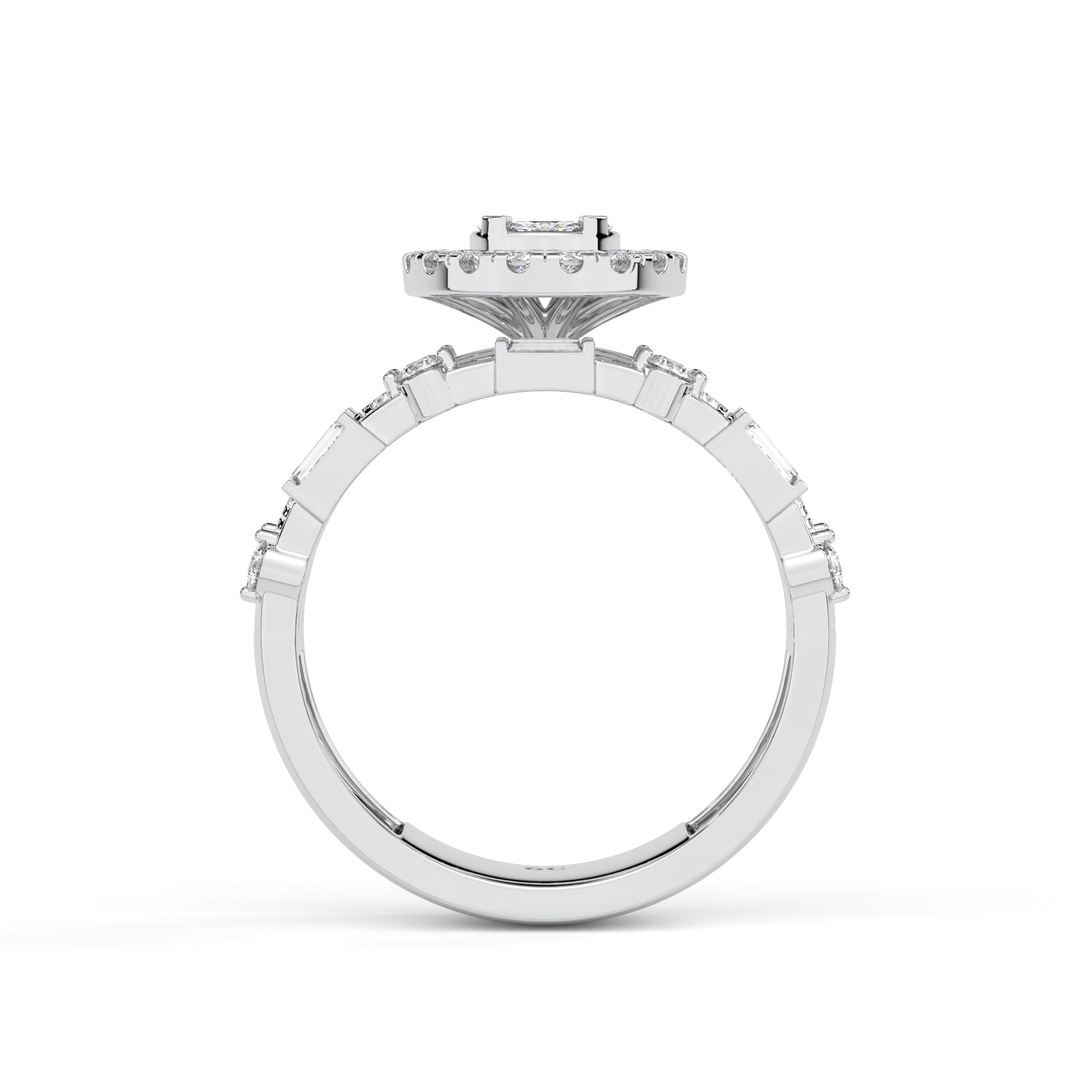 Enchanted Promise Halo Solitaire Ring