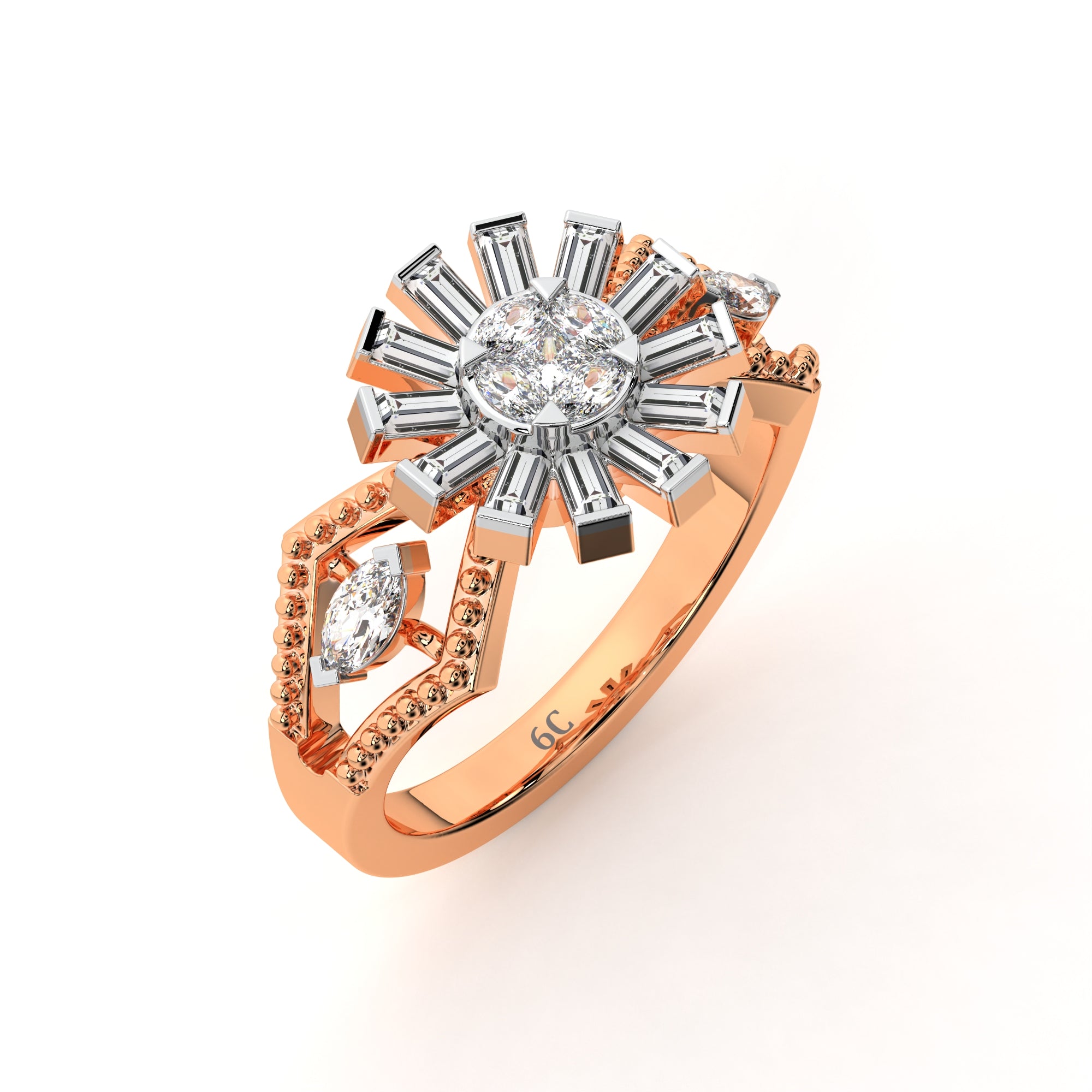 Sparkling Sunlight Diamond Ring