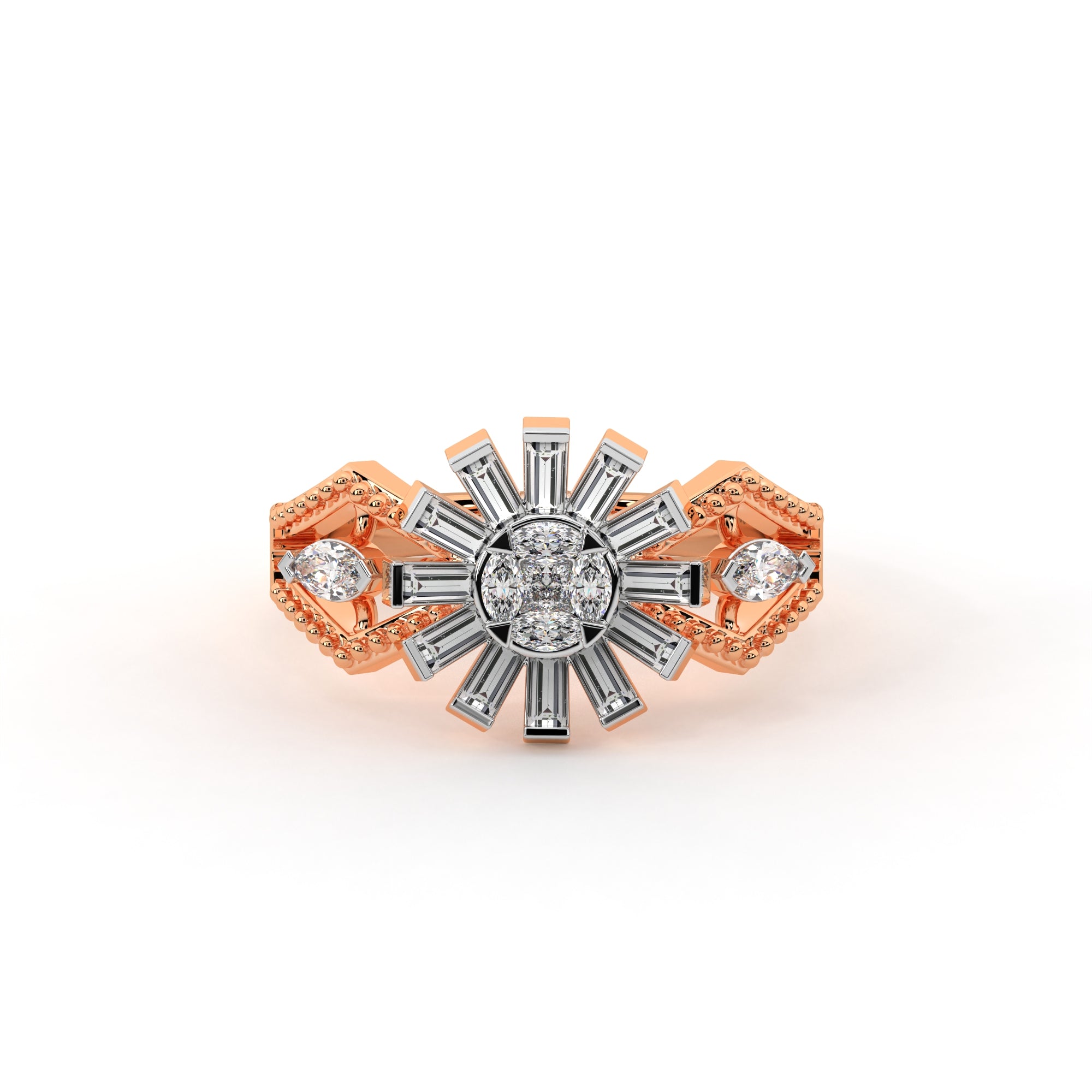 Sparkling Sunlight Diamond Ring