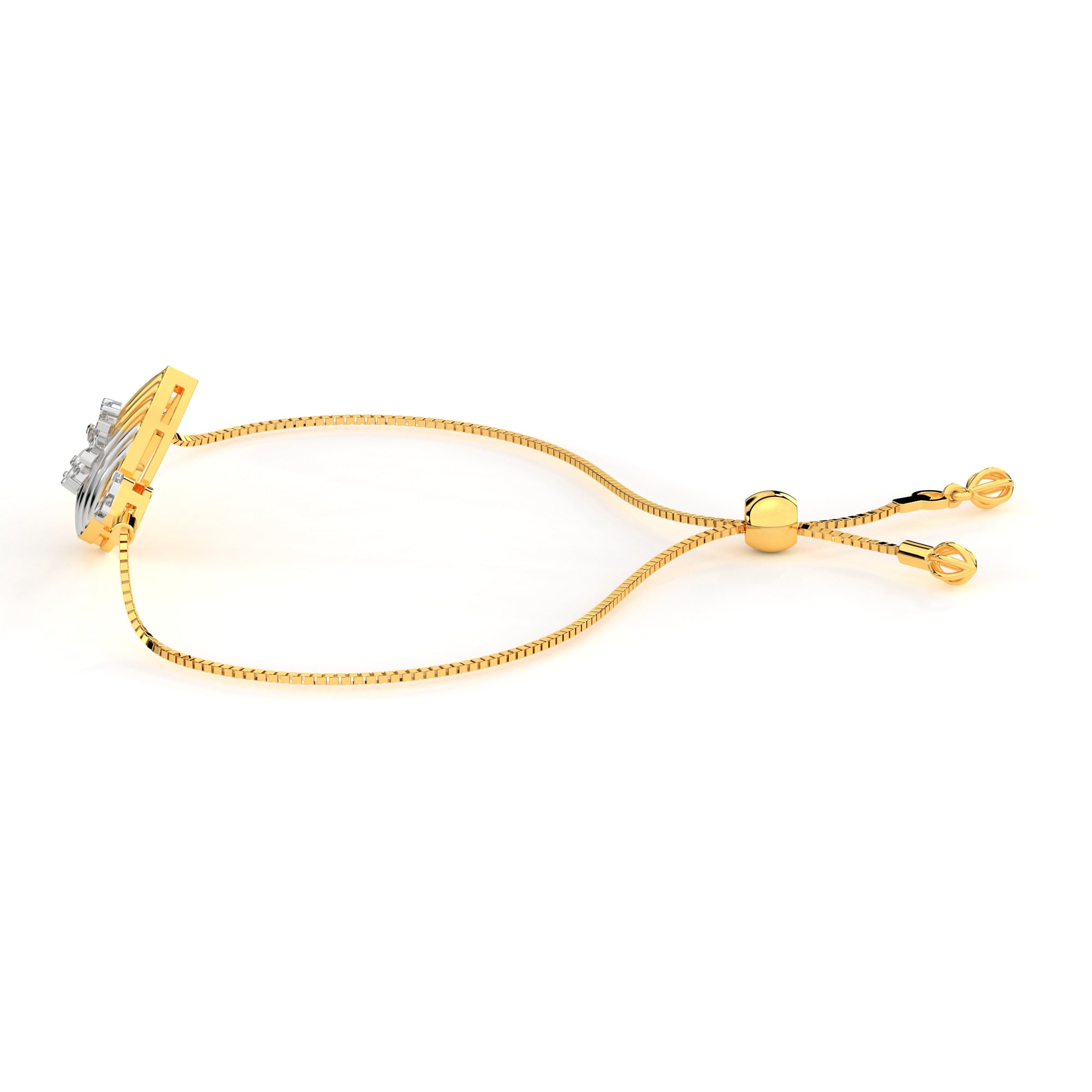 5 Petal Teardrop Diamond Bracelet