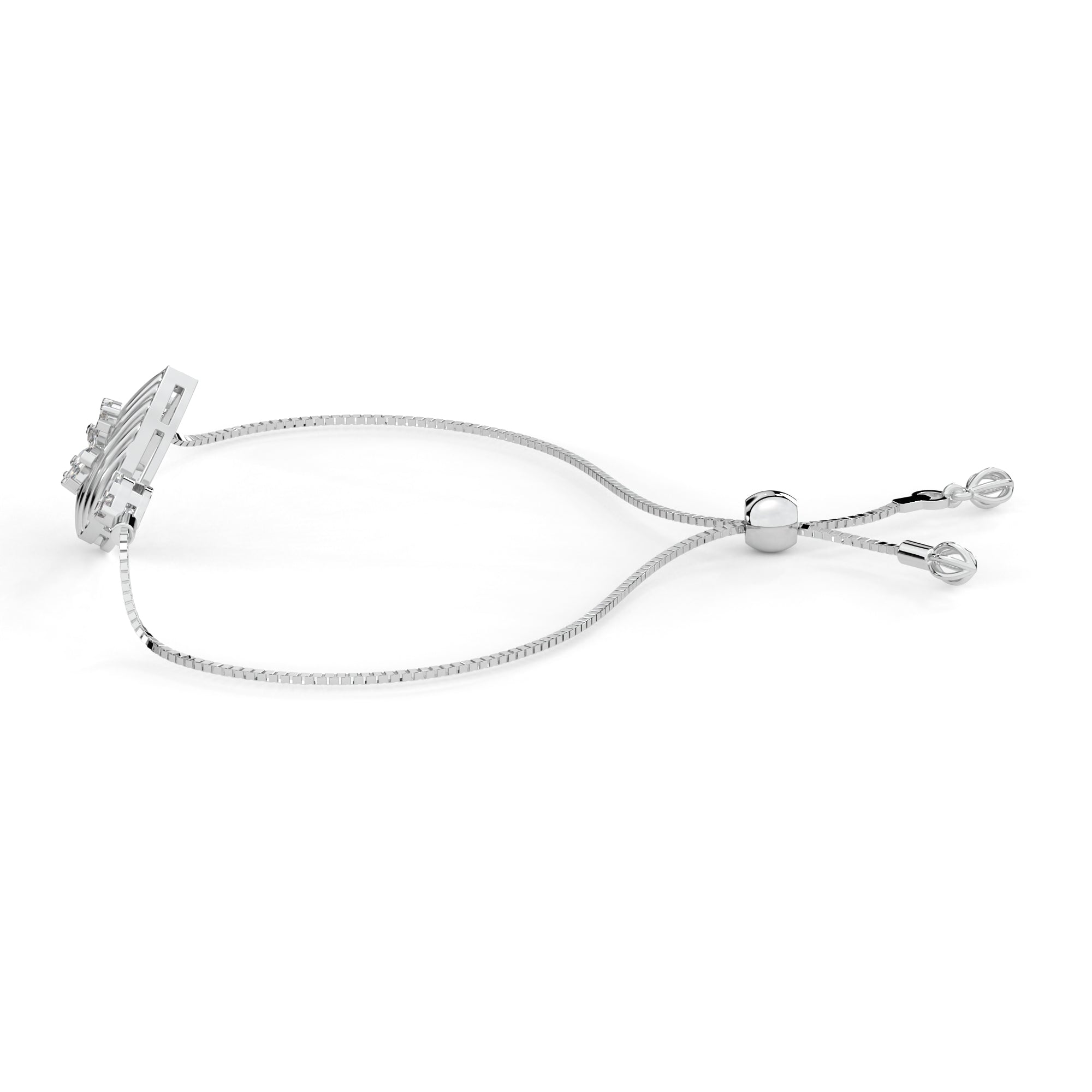 5 Petal Teardrop Diamond Bracelet