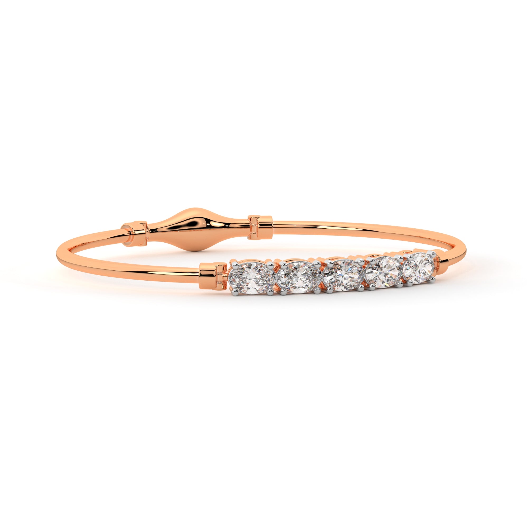Executive's Diamond Cuff bracelet (Rose Gold)
