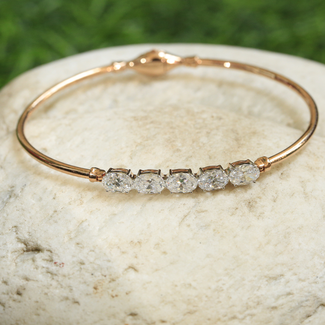 Executive's Diamond Cuff bracelet (Rose Gold)