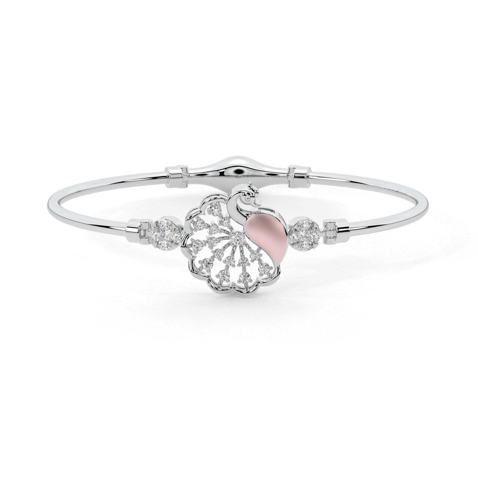 Mesmerizing Mehndi Diamond Bracelet