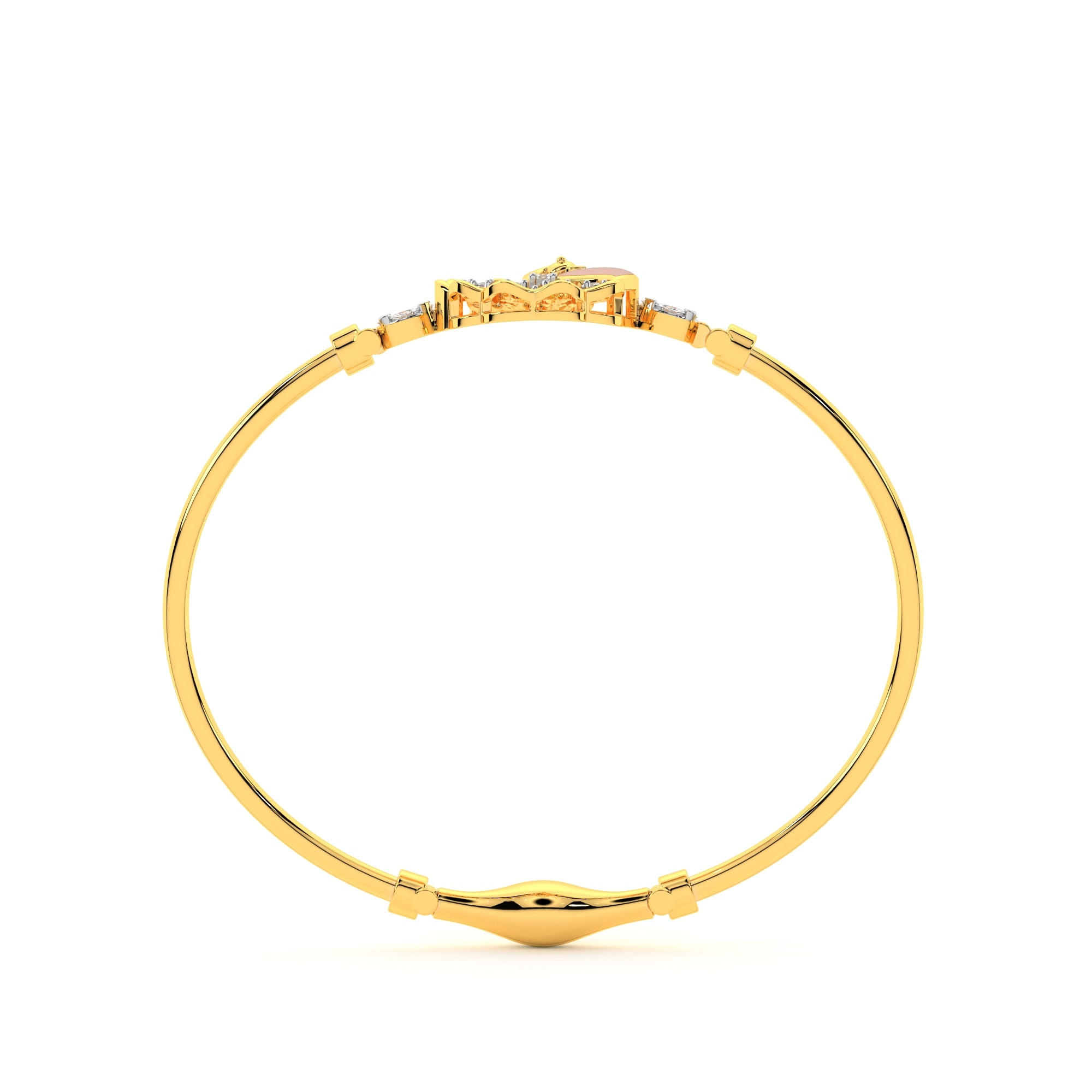 Mesmerizing Mehndi Diamond Bracelet