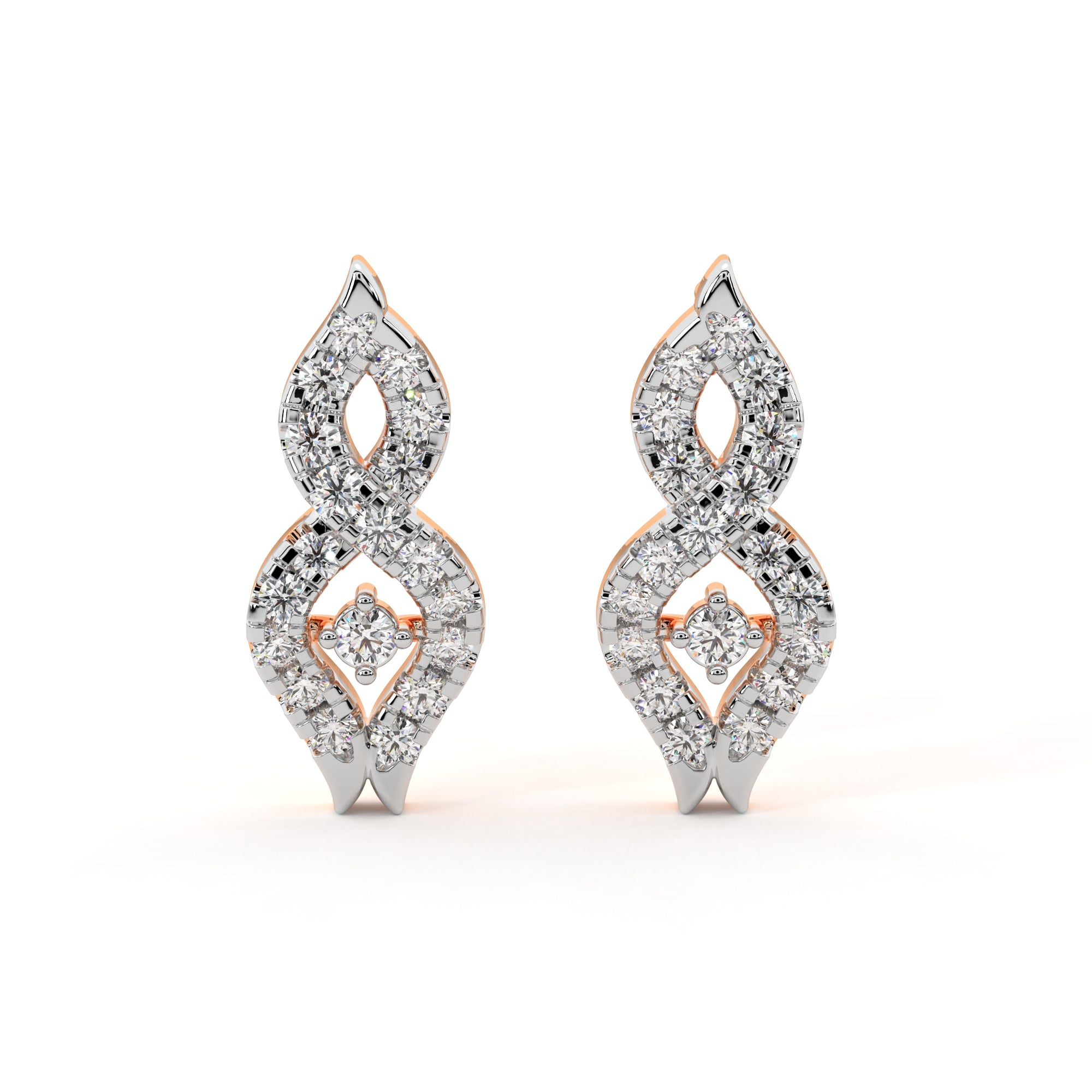 Timeless Swirl Diamond Earrings