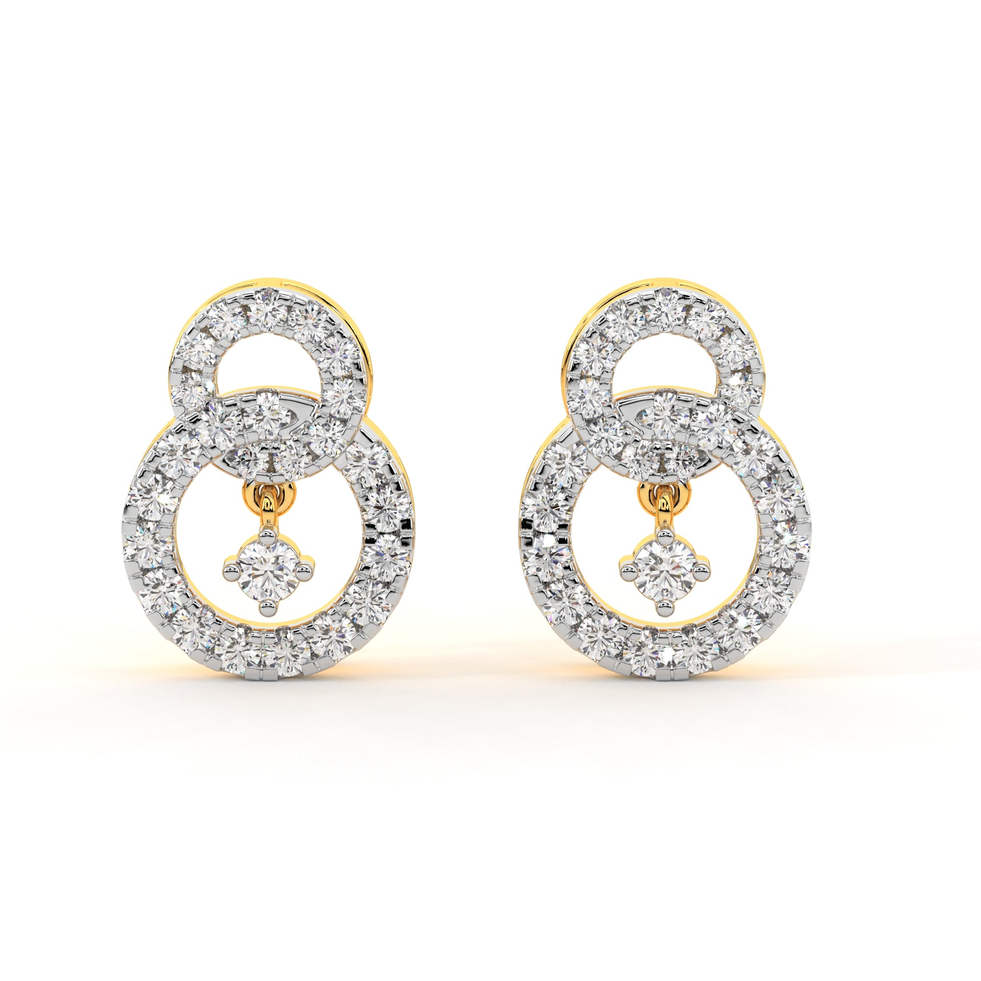 Eternal Twinkling Diamond Studs (Yellow Gold)