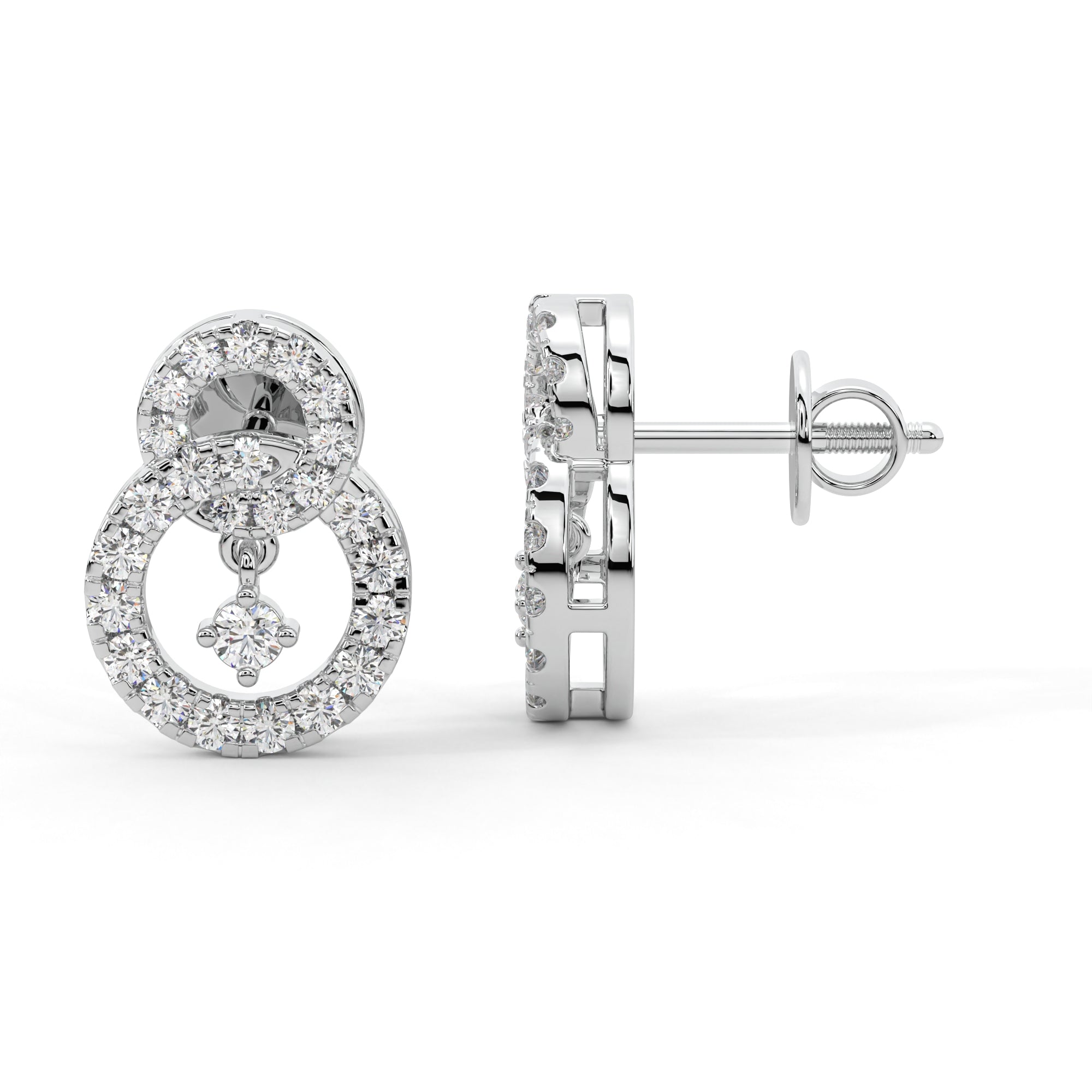 Encircled Love Diamond Earrings