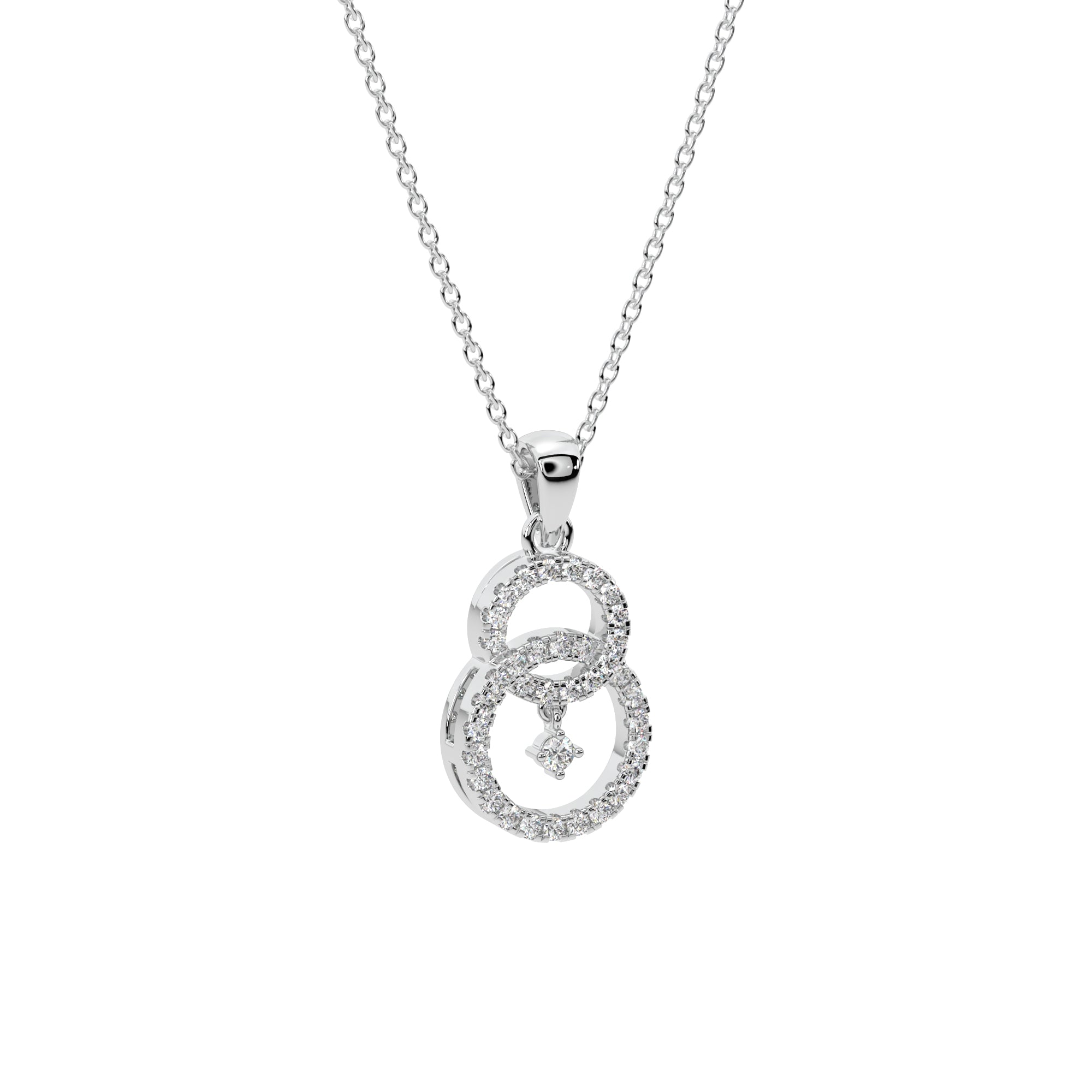 Encircled Love Diamond Pendants