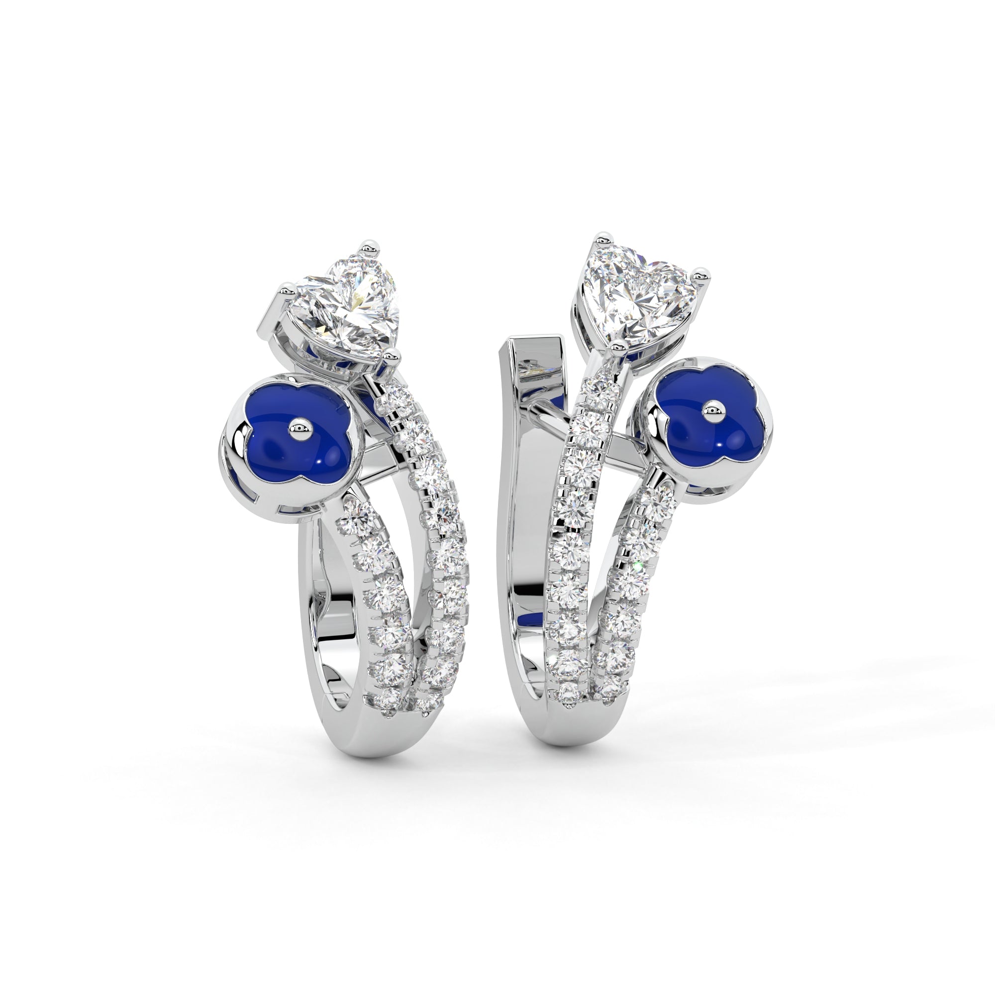 Buy Elegant Diamond Ribbon Earrings