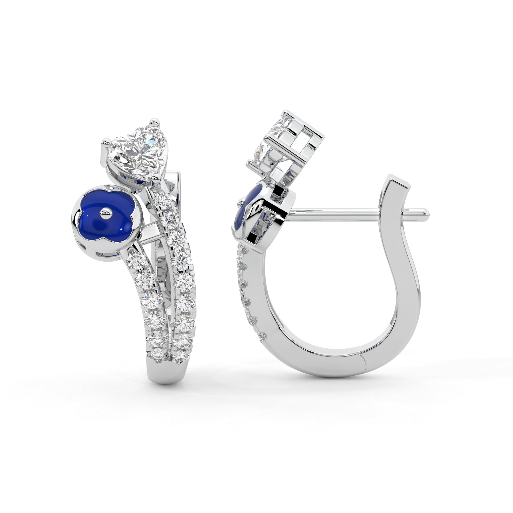 Diamond Ribbon Earrings Online