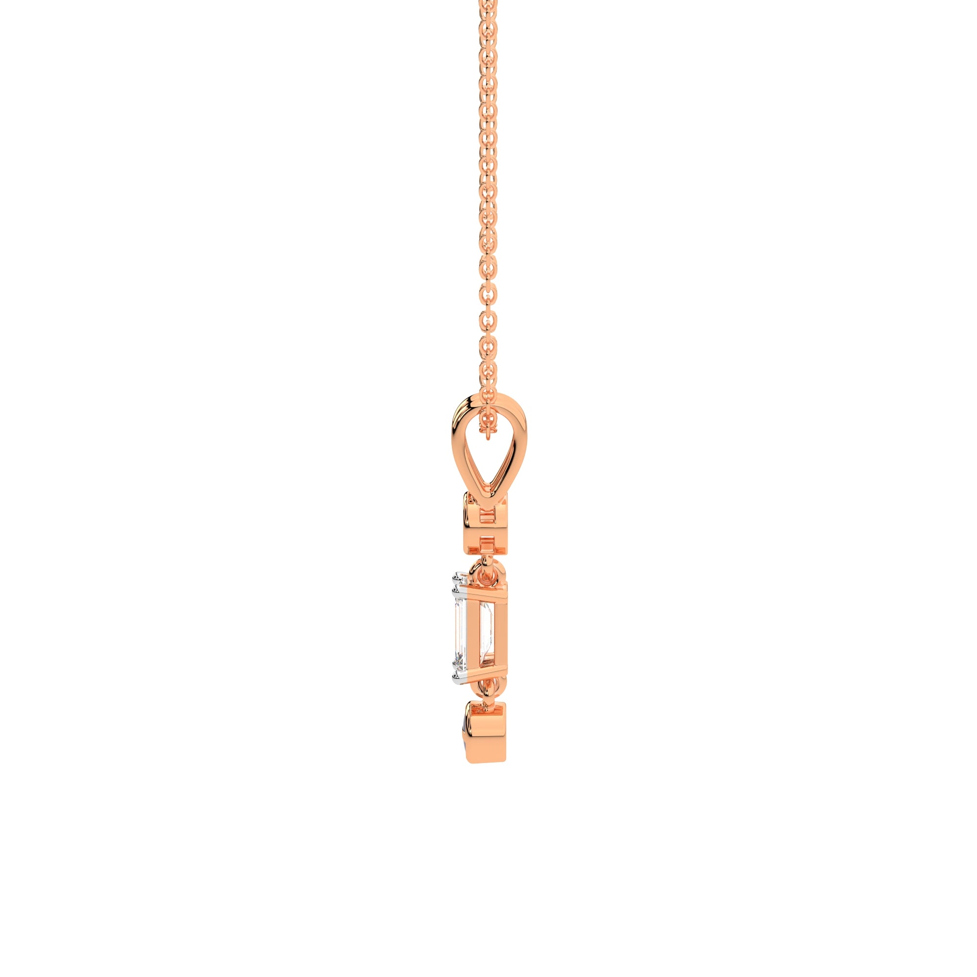 Entwined Diamond Pendant (Rose Gold)