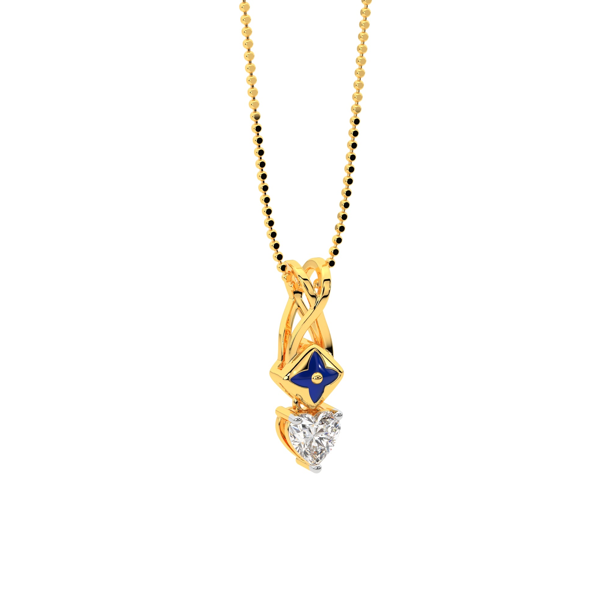 Starlit Heart Diamond Pendant