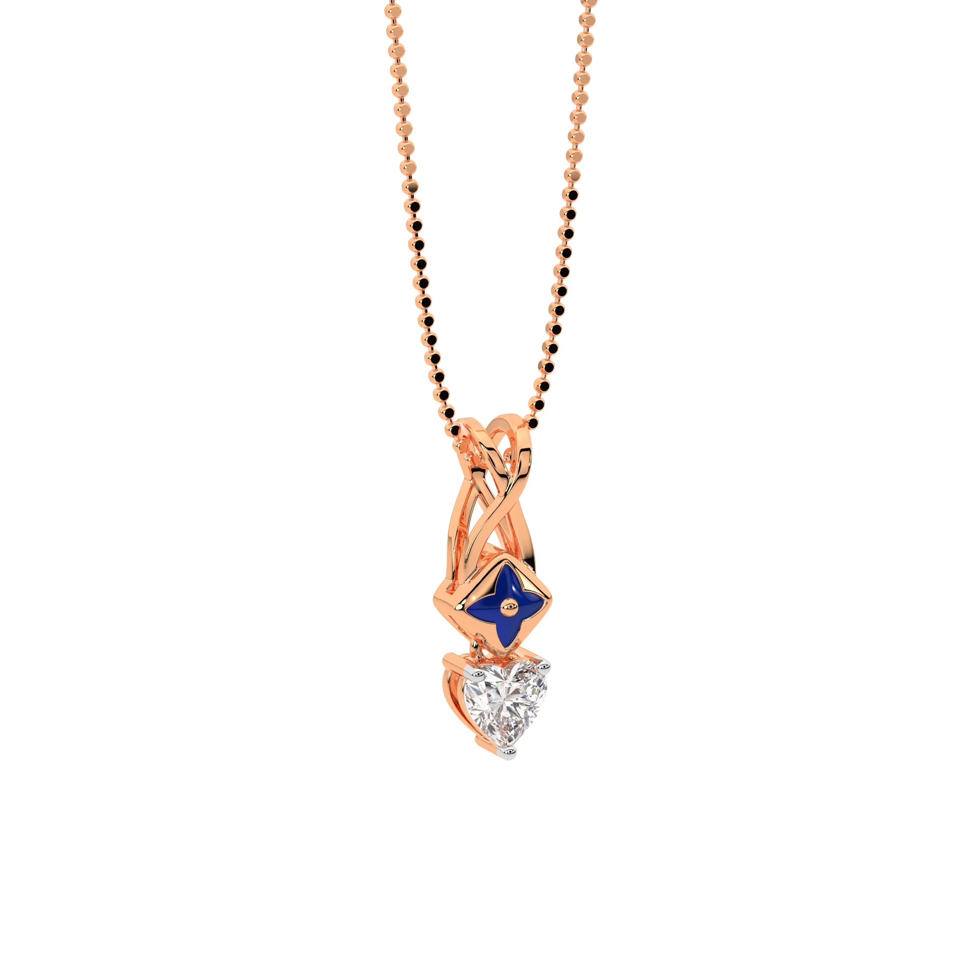 Starlit Heart Diamond Pendant