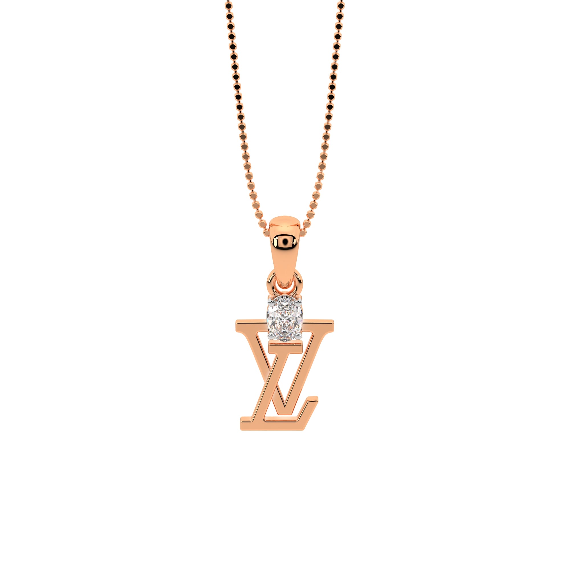 Timeless Solitaire Pendant (Rose Gold)