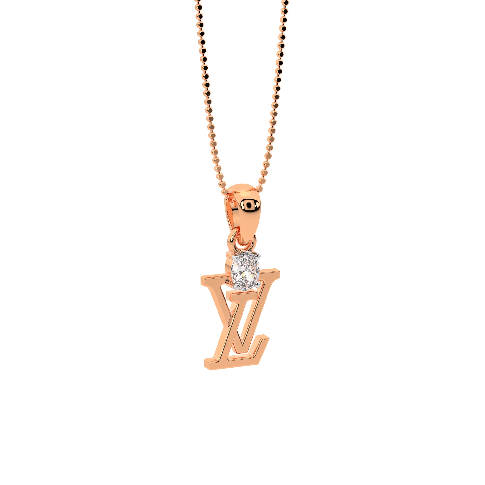 Timeless Solitaire Pendant (Rose Gold)