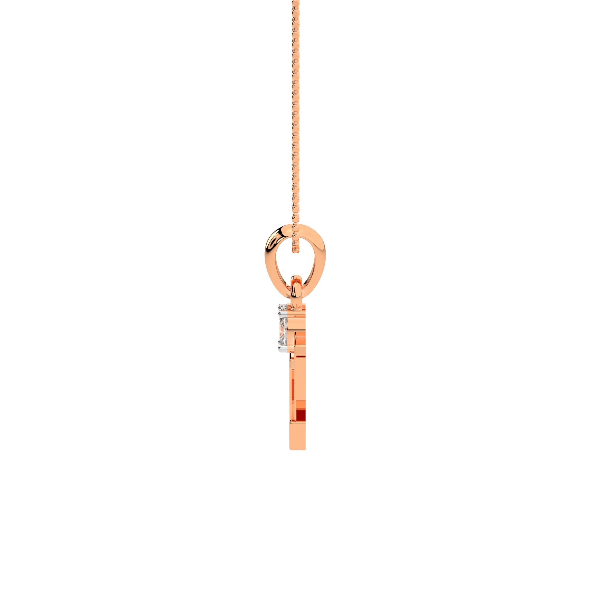 Timeless Solitaire Pendant (Rose Gold)