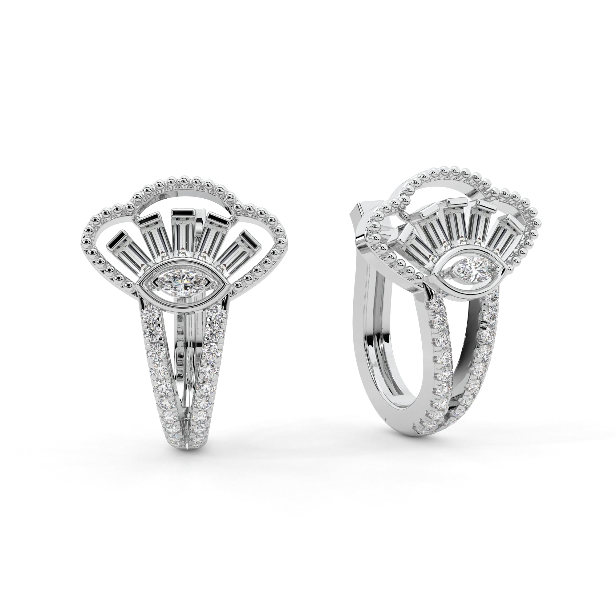 Lucky Diamond Gaze Hoops