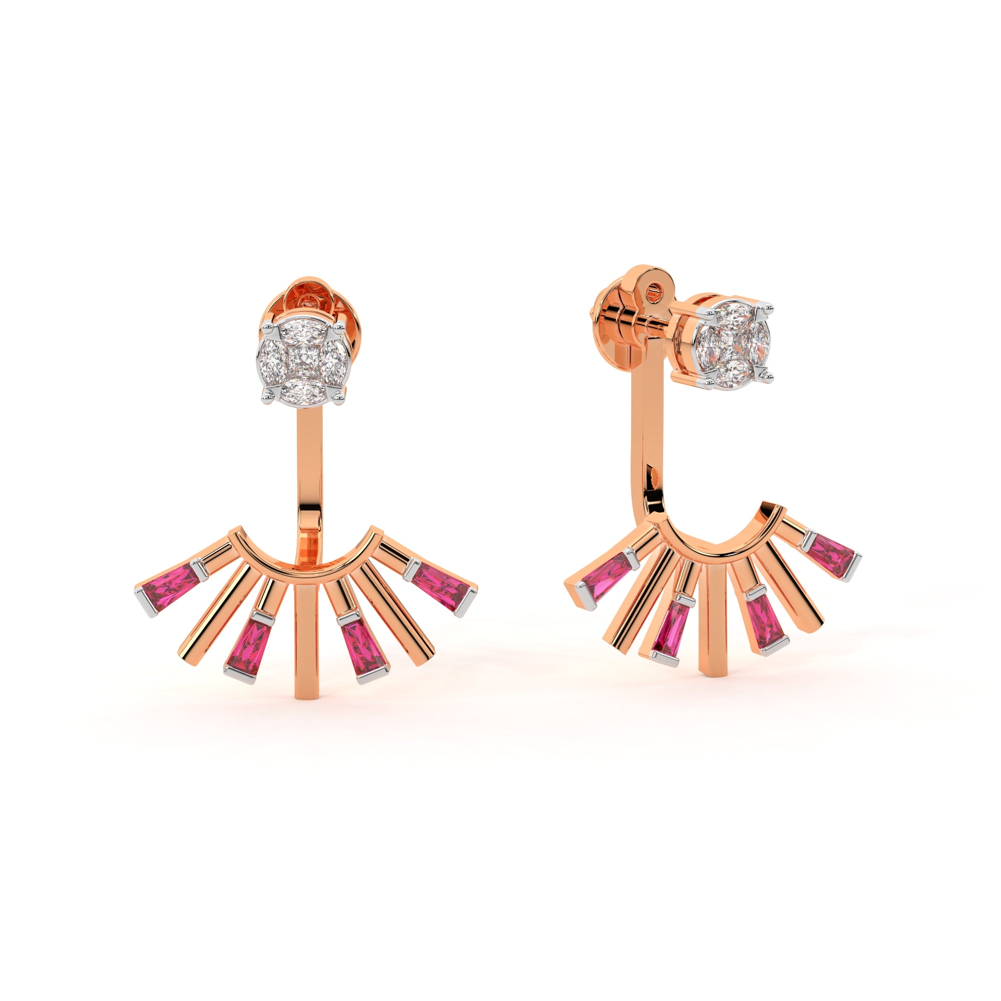 Sleek Yet Sophisticated Diamond Earrings