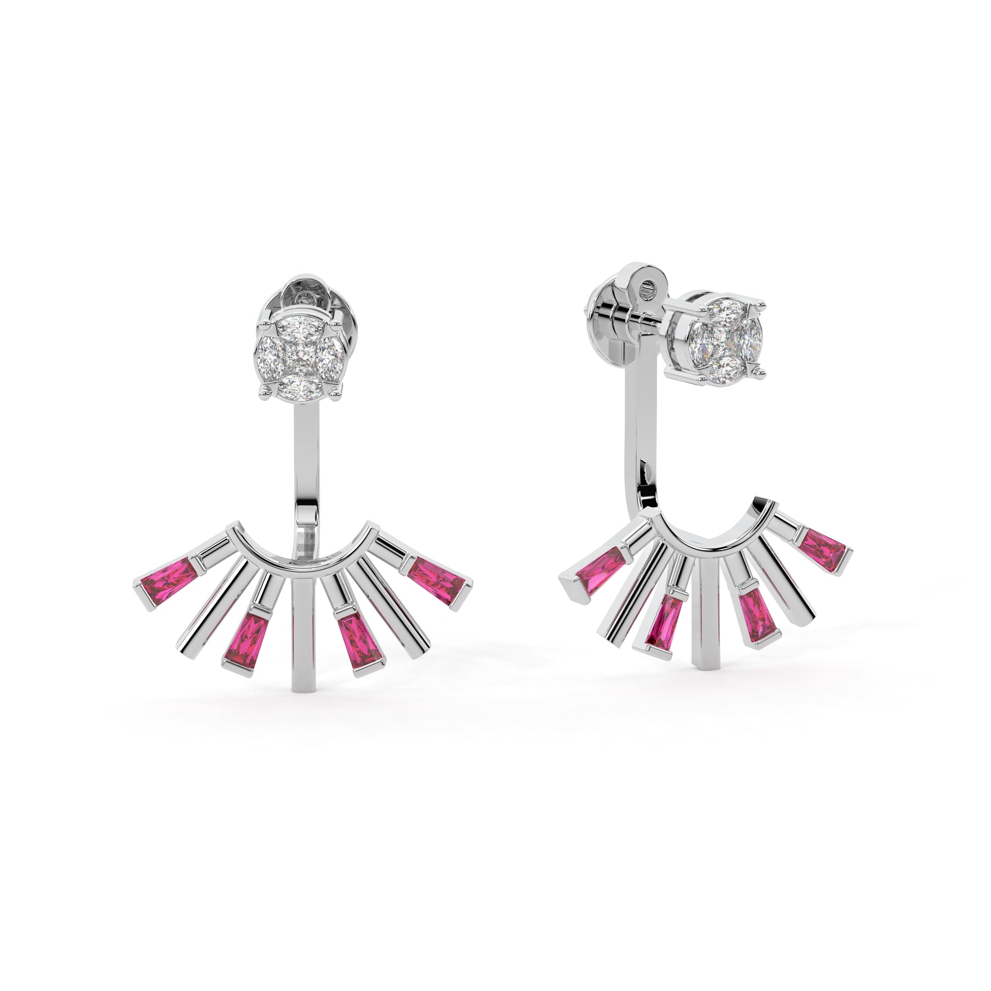 Sleek Yet Sophisticated Diamond Earrings