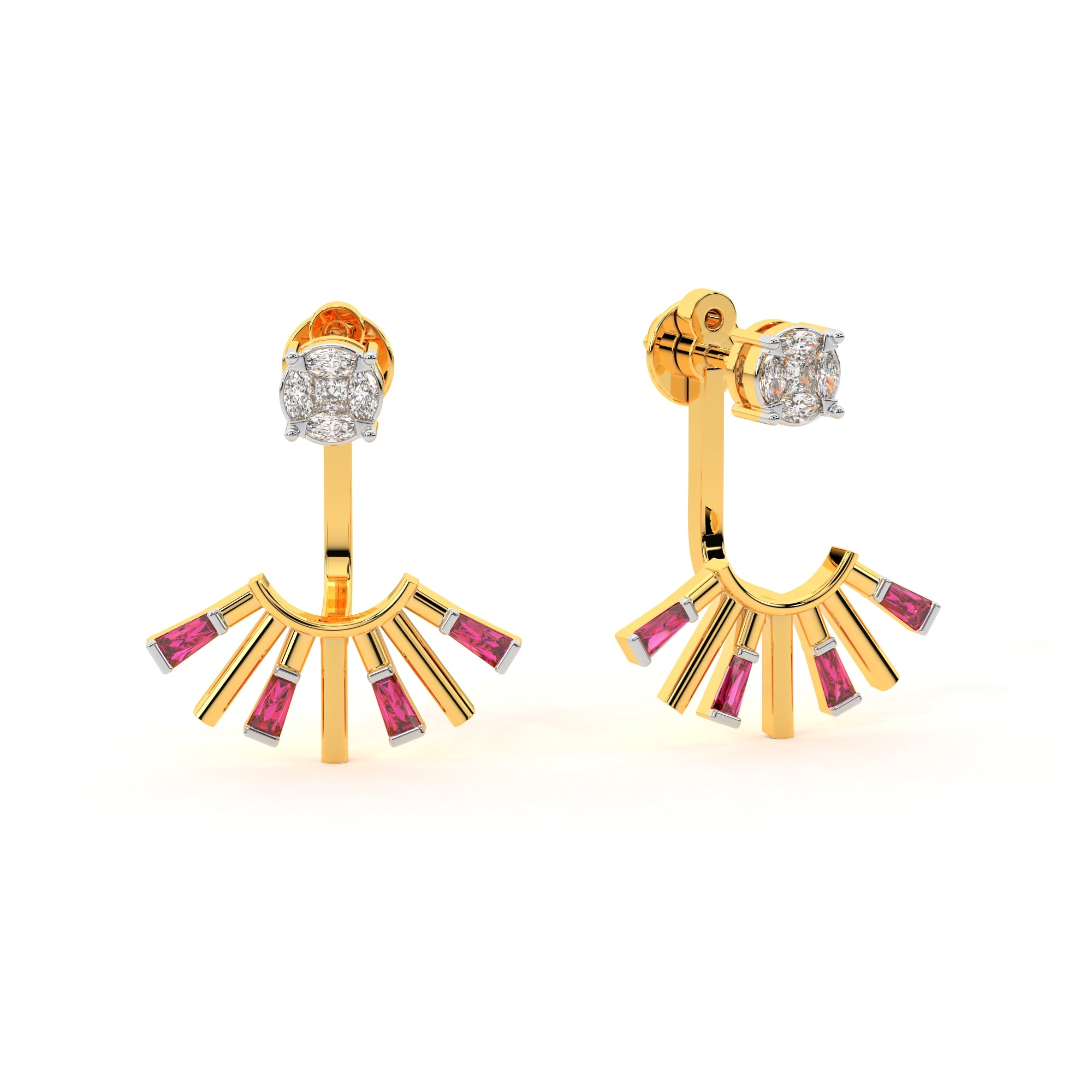 Sleek Yet Sophisticated Diamond Earrings
