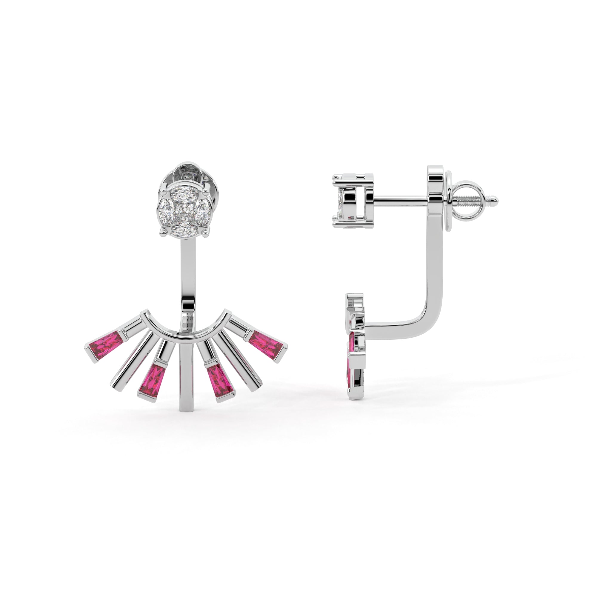 Sleek Yet Sophisticated Diamond Earrings