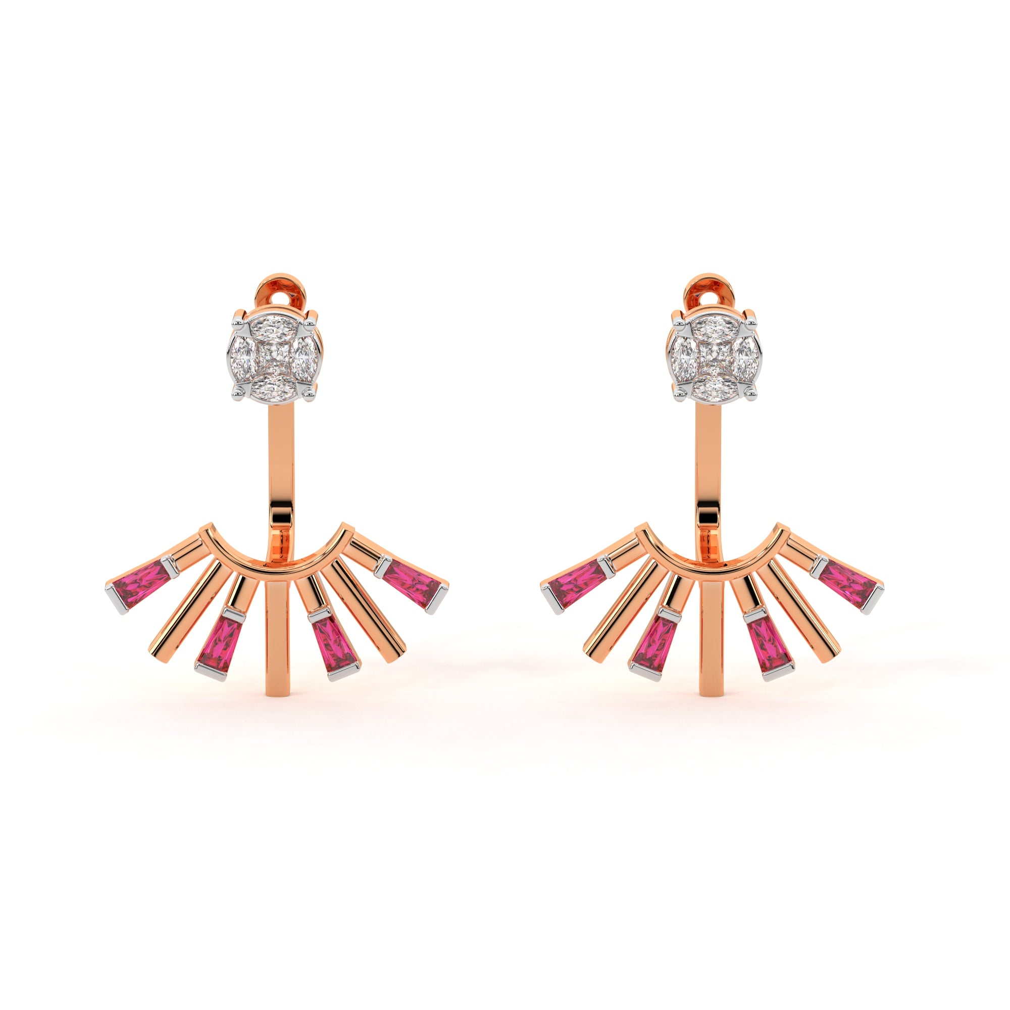 Sleek Yet Sophisticated Diamond Earrings