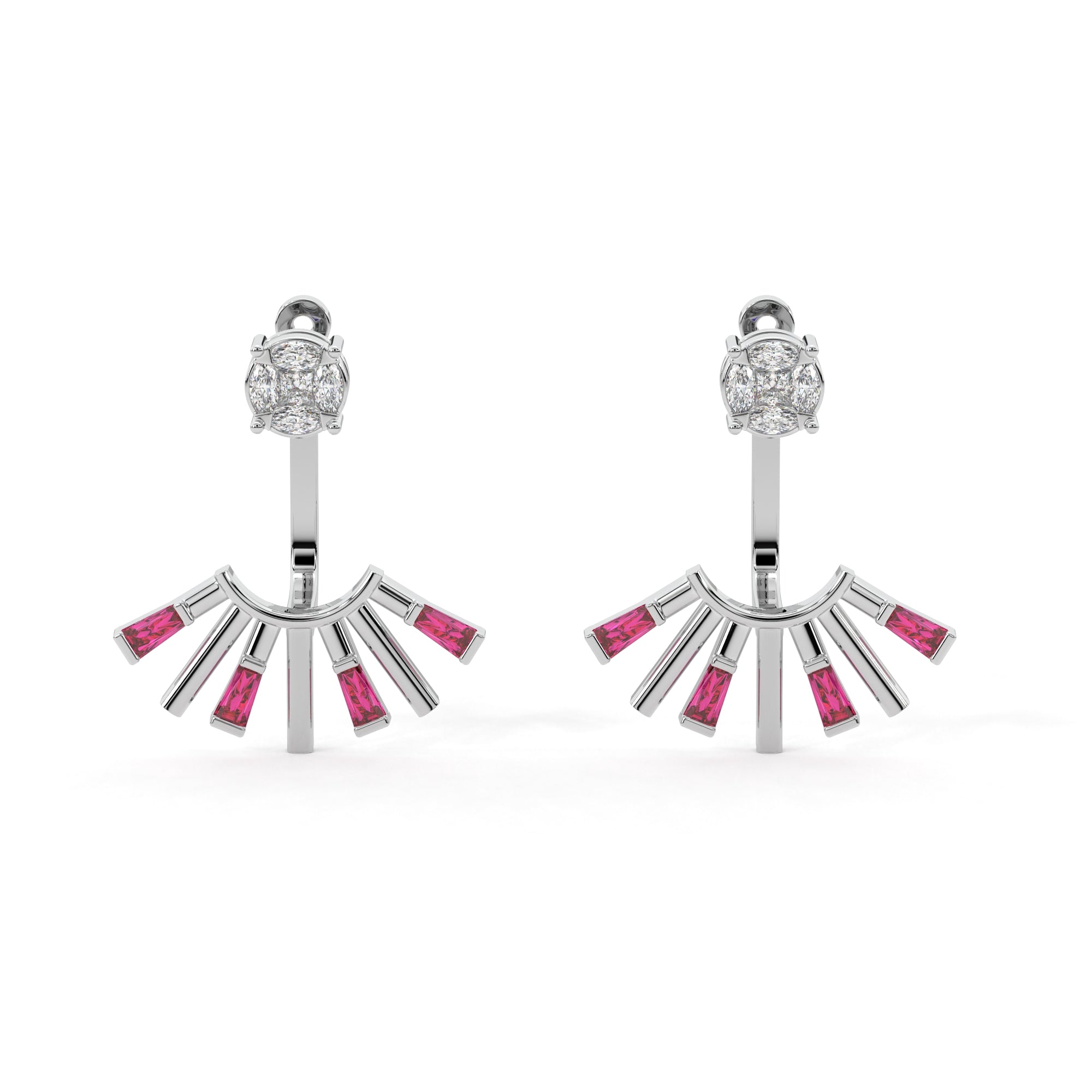 Sleek Yet Sophisticated Diamond Earrings