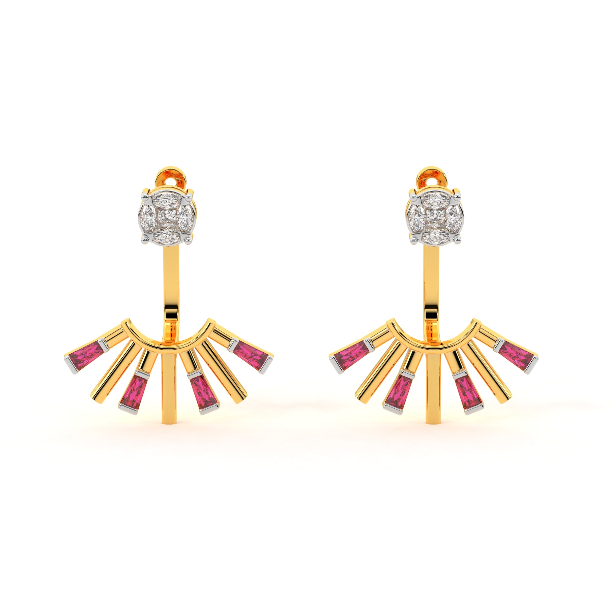 Sleek Yet Sophisticated Diamond Earrings