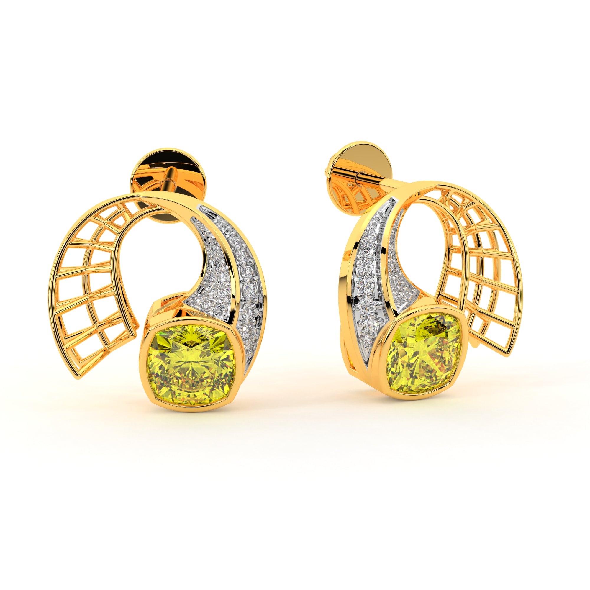 Sparkling Daimhin Diamond Tops (Yellow Gold)