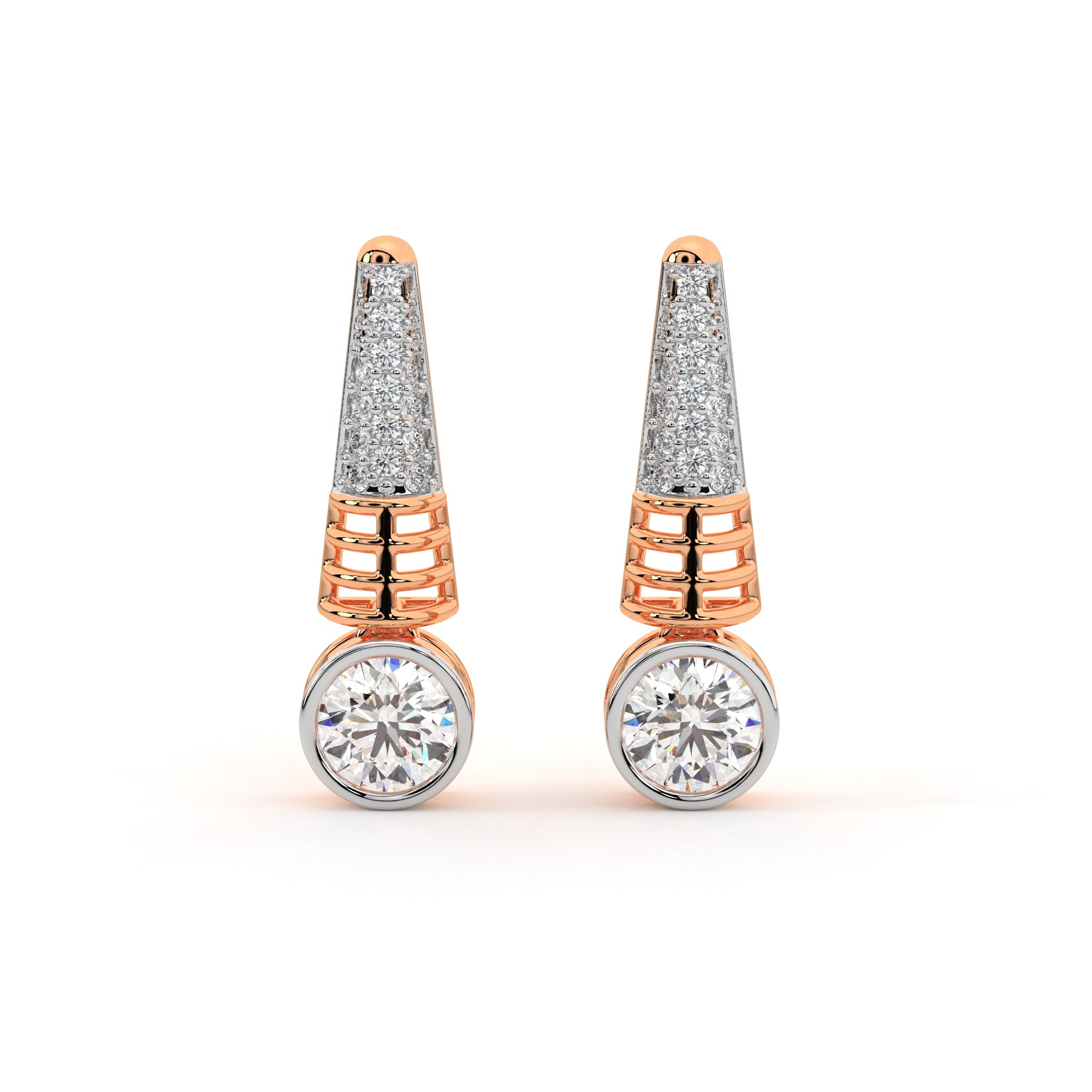 Cascading Turkish Diamond Drop Earrings