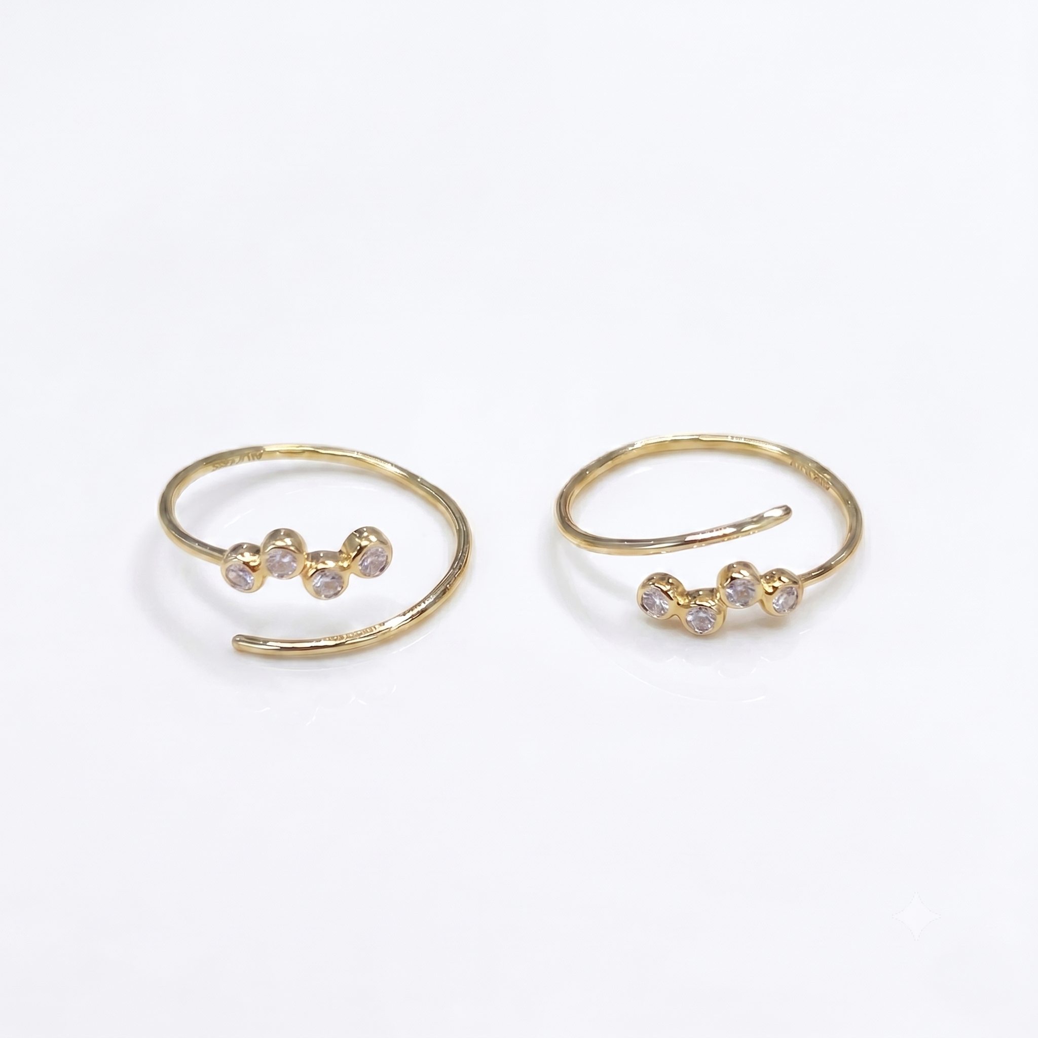 The6C Lumina Spiral Hoop Earrings