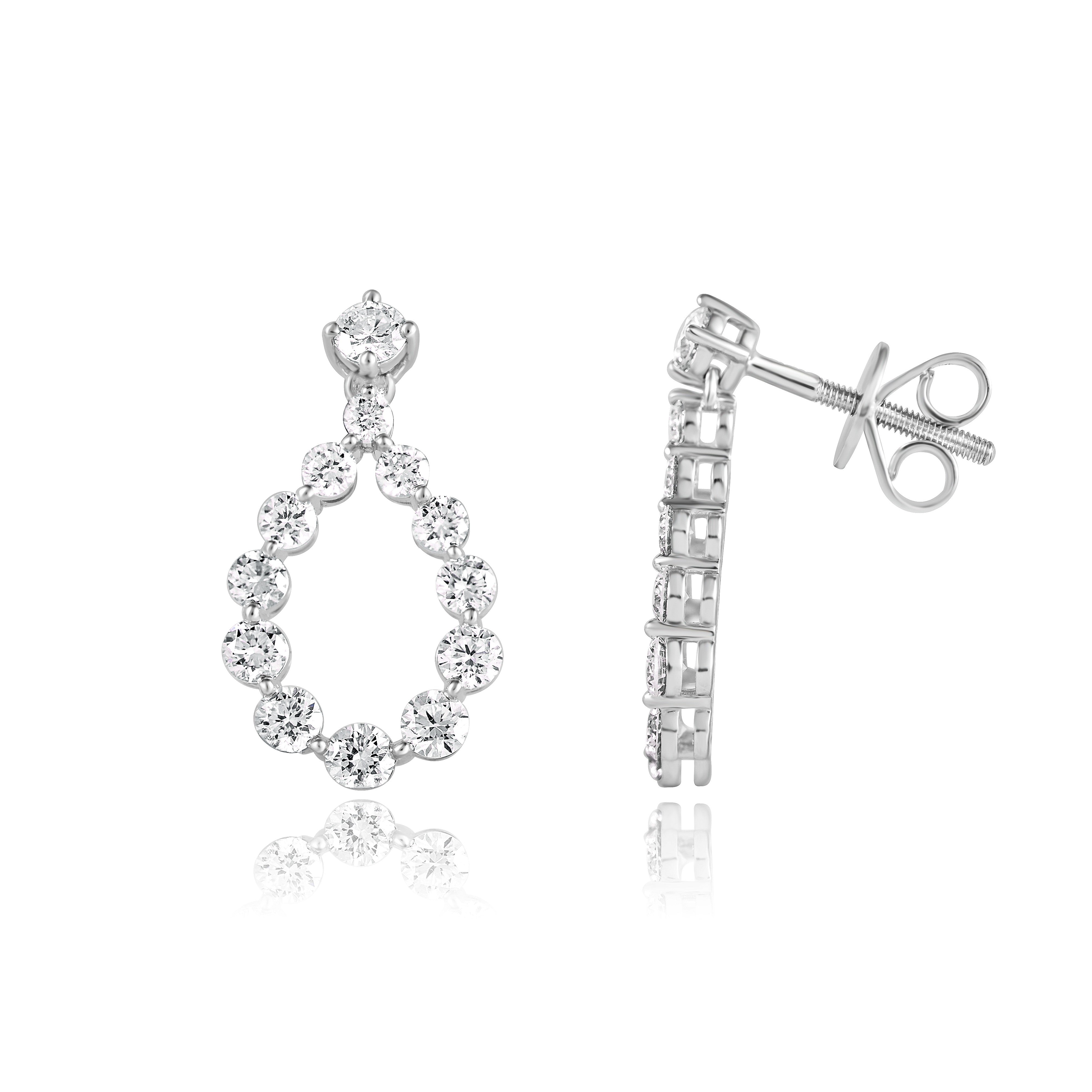 Earrings (White Gold)