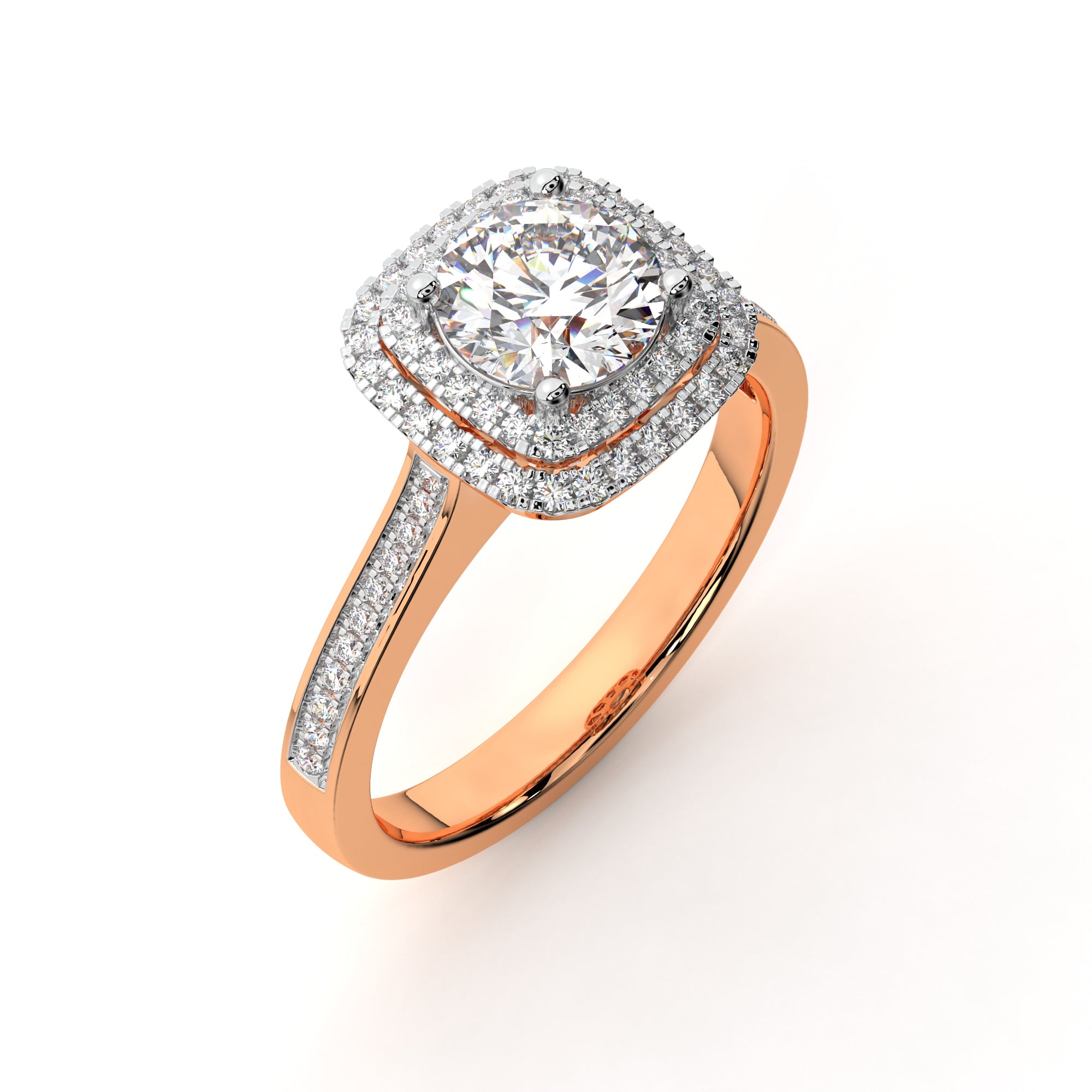 Captivating Halo Solitaire Ring
