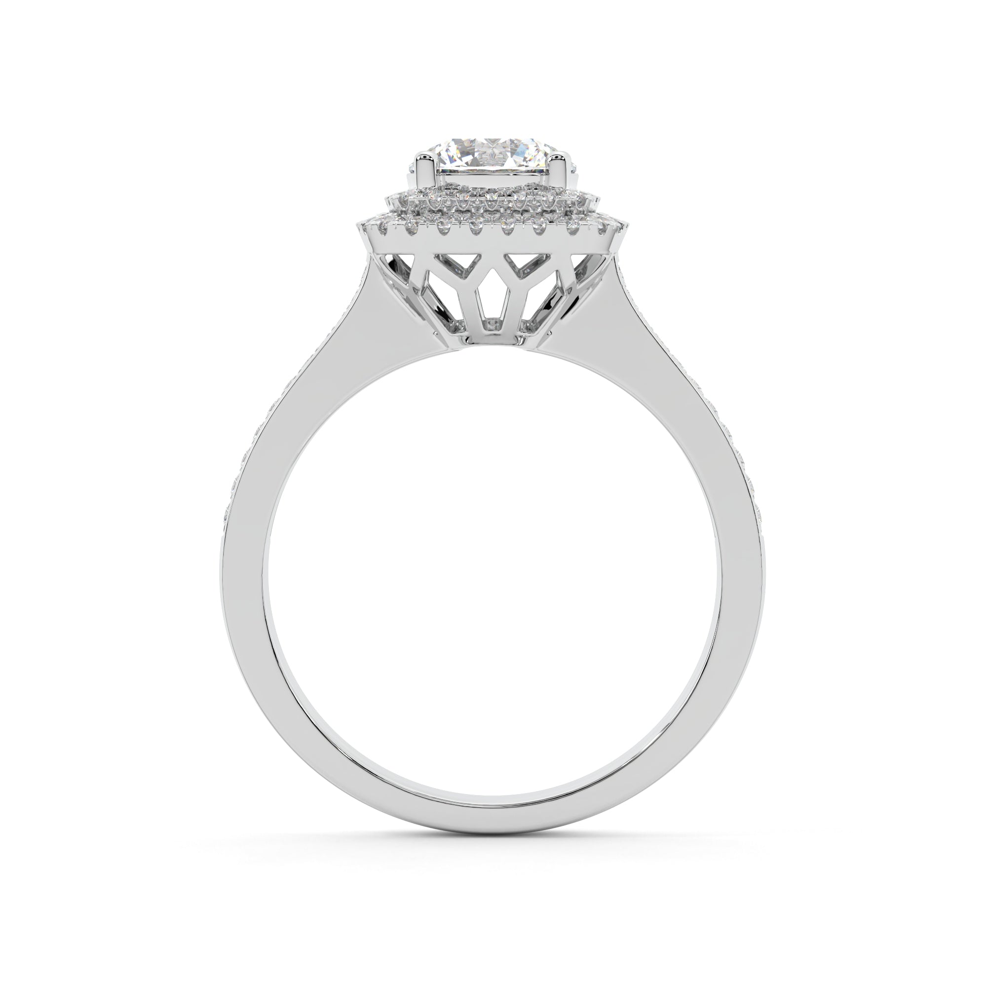 Captivating Halo Solitaire Ring