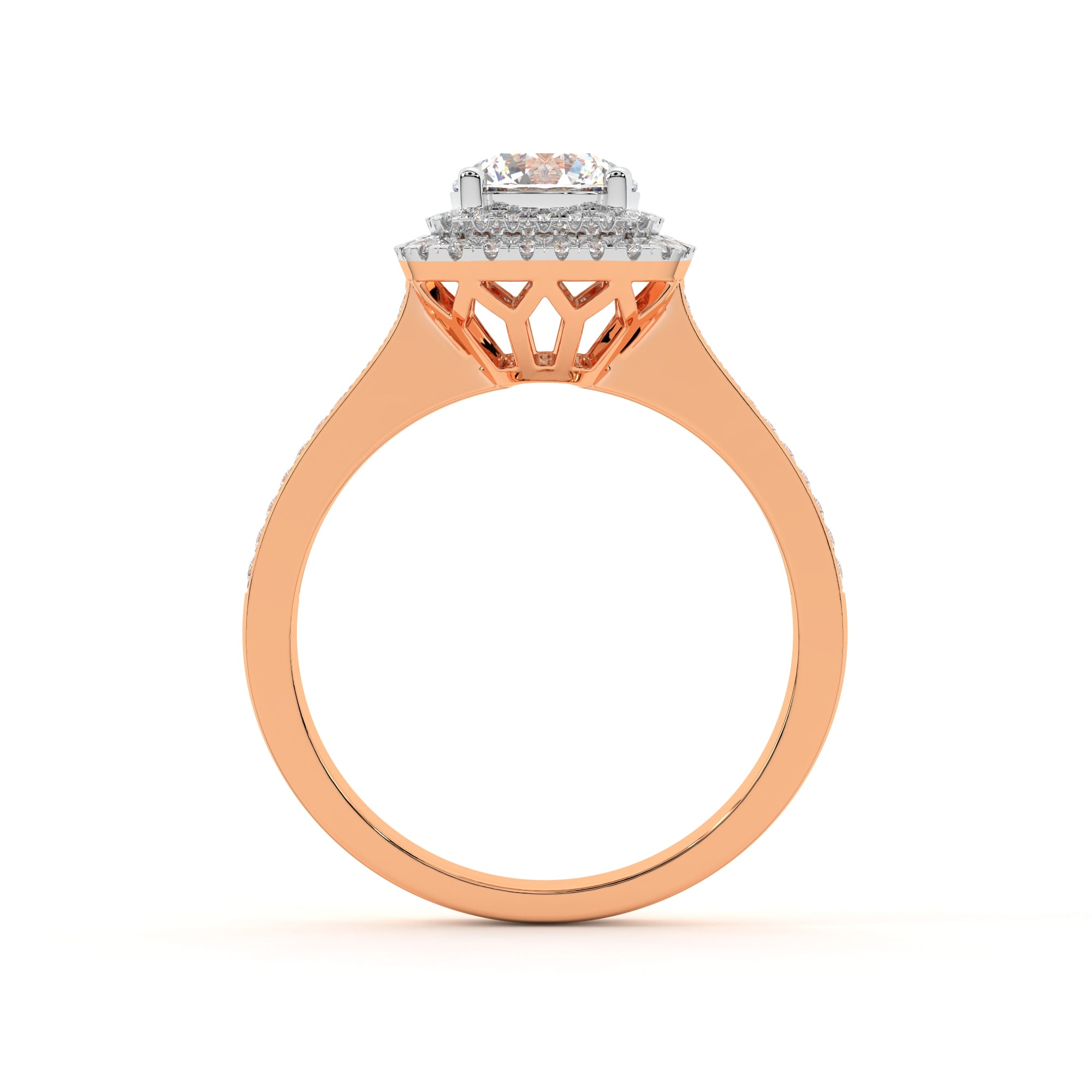 Captivating Halo Solitaire Ring