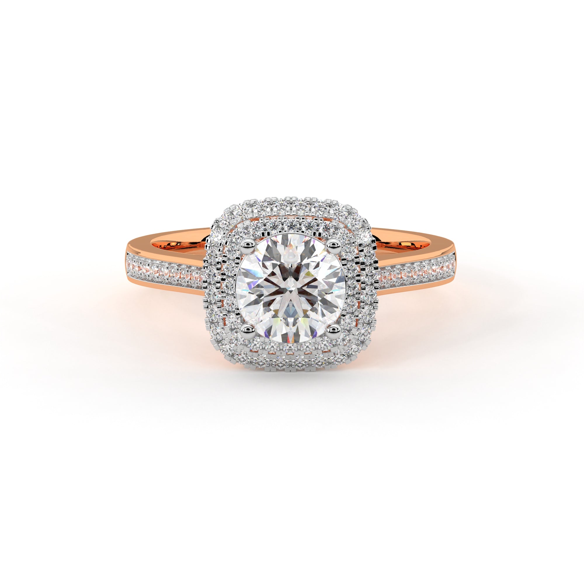 Captivating Halo Solitaire Ring