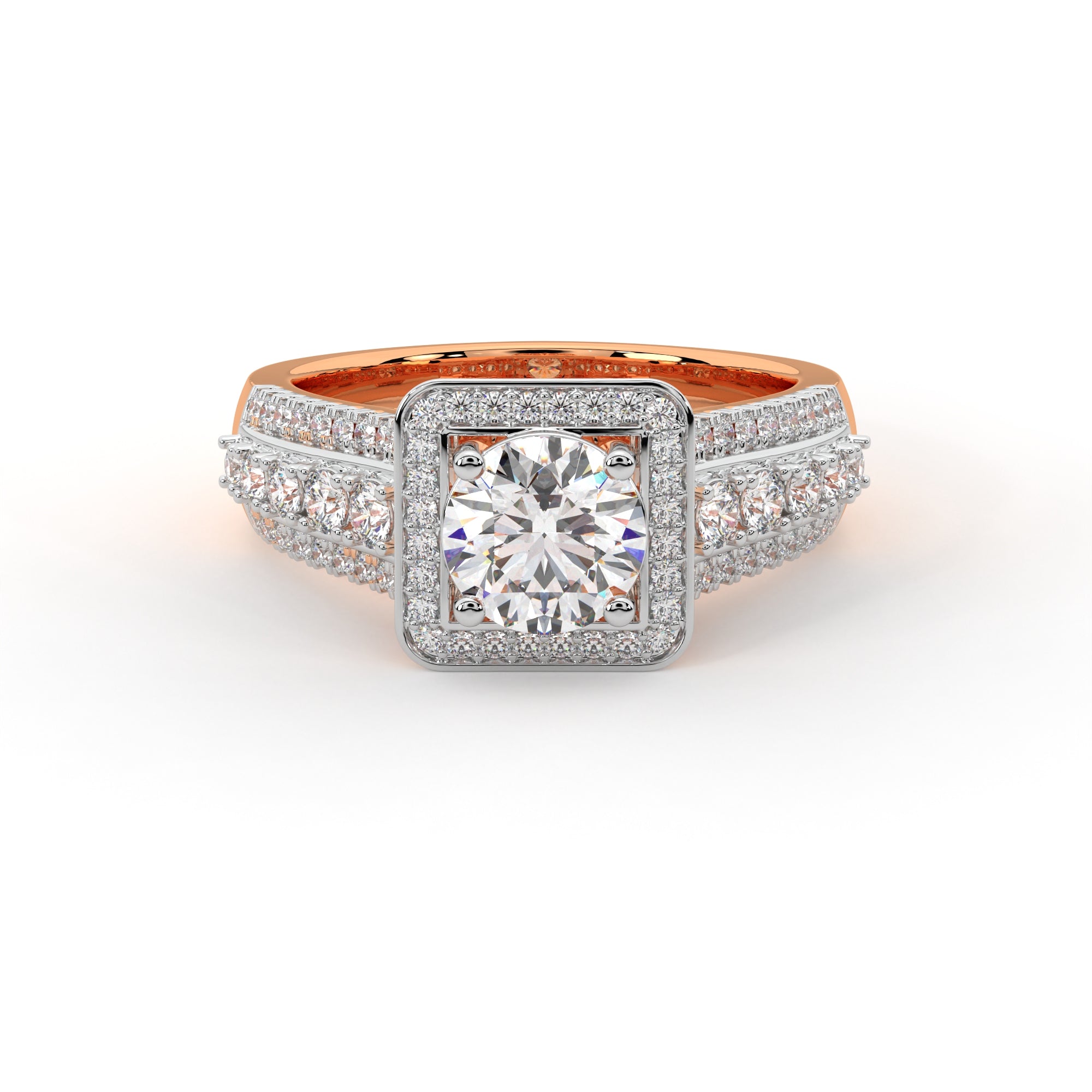 Executive Halo Ring for Her