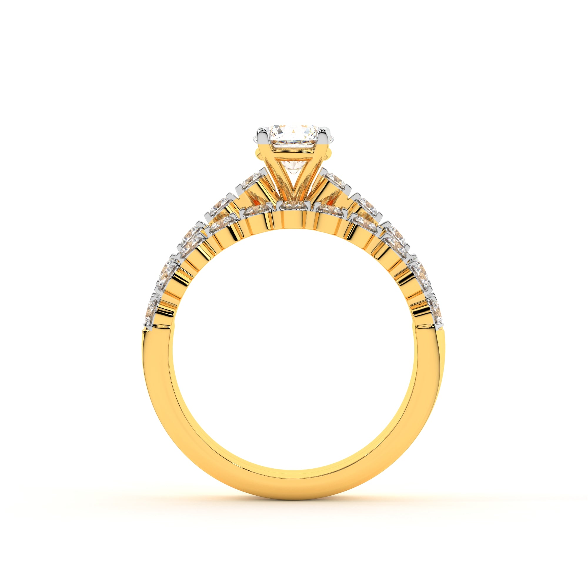 Sunflower Bloom Solitaire Ring