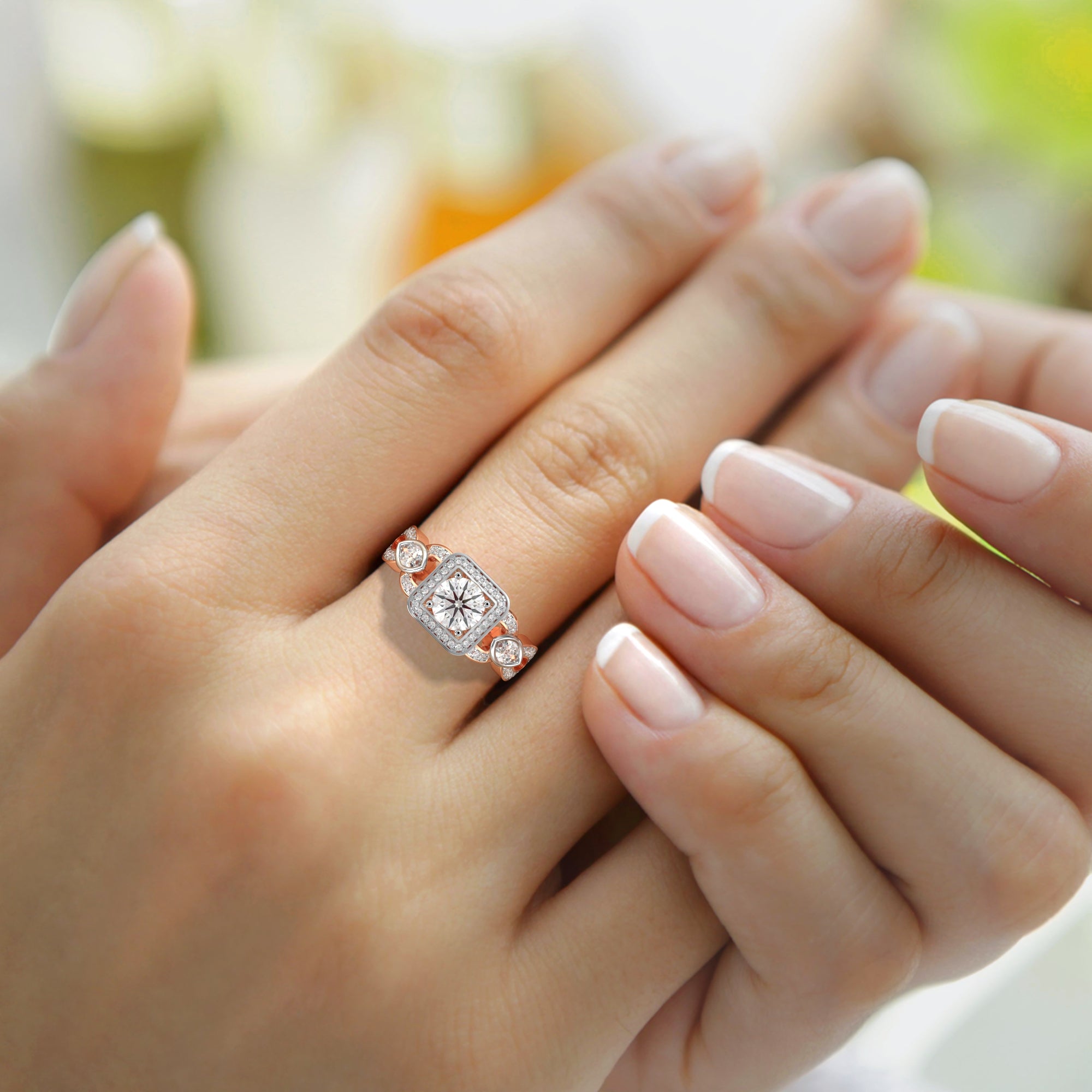 Mesmerizing Moonbeam Halo Ring