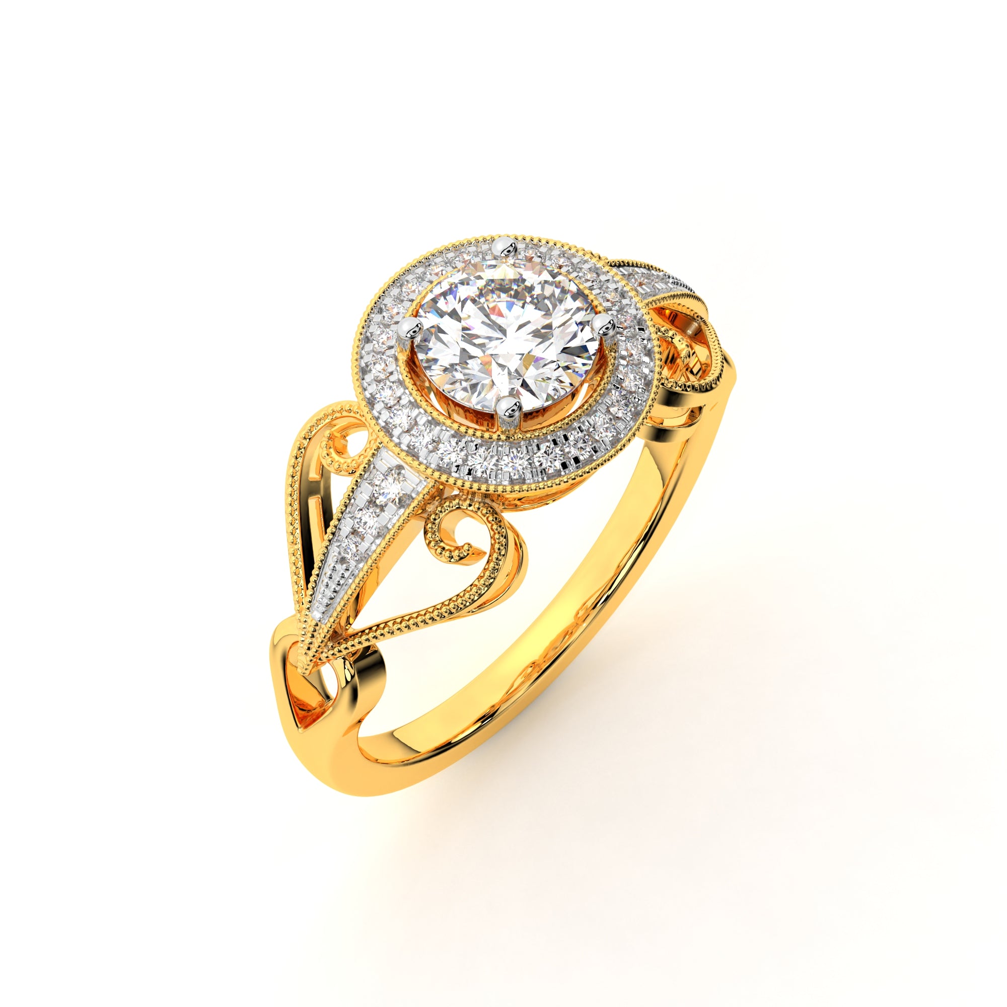 Stunning Sphere Diamond Ring