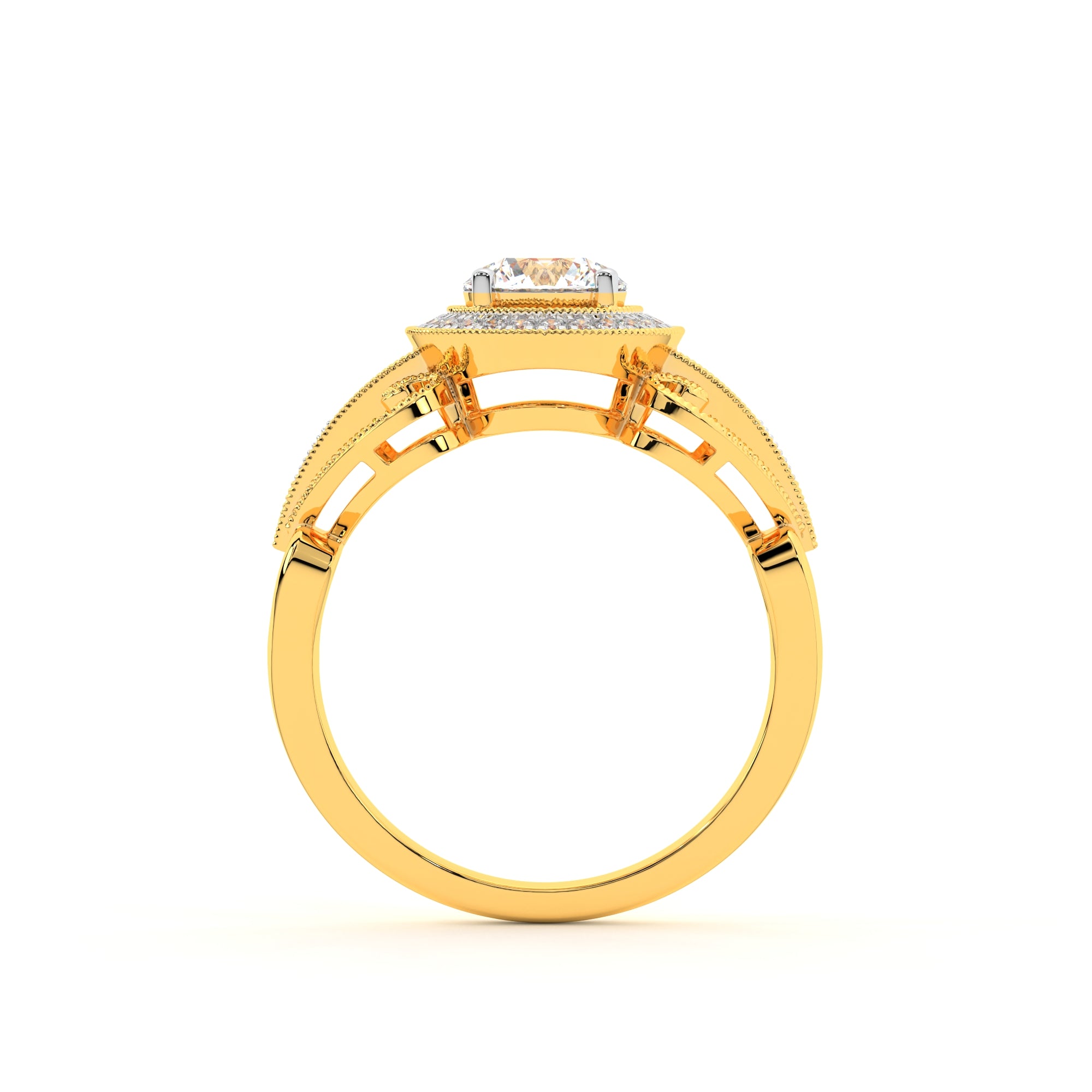 Stunning Sphere Diamond Ring